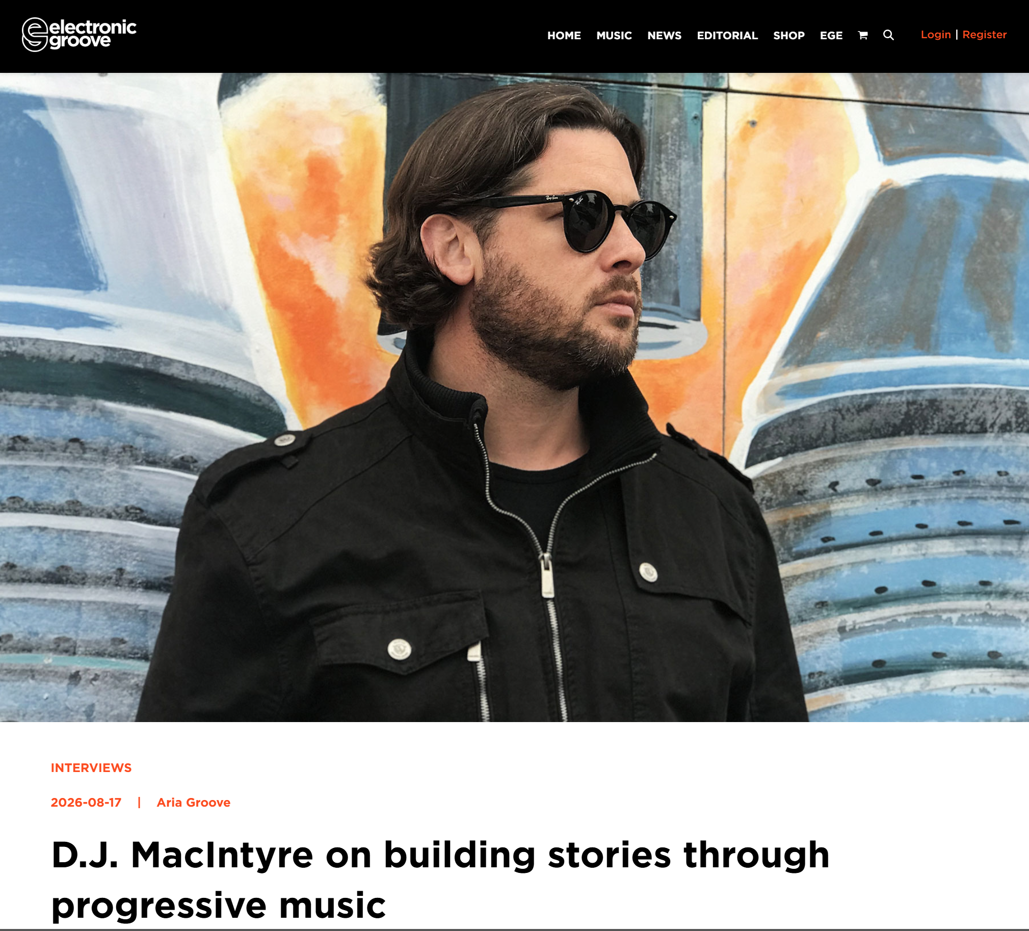 D.J. MacIntyre - Interview with Electronic Groove