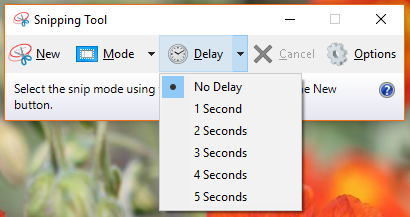 Snipping Tool Delay