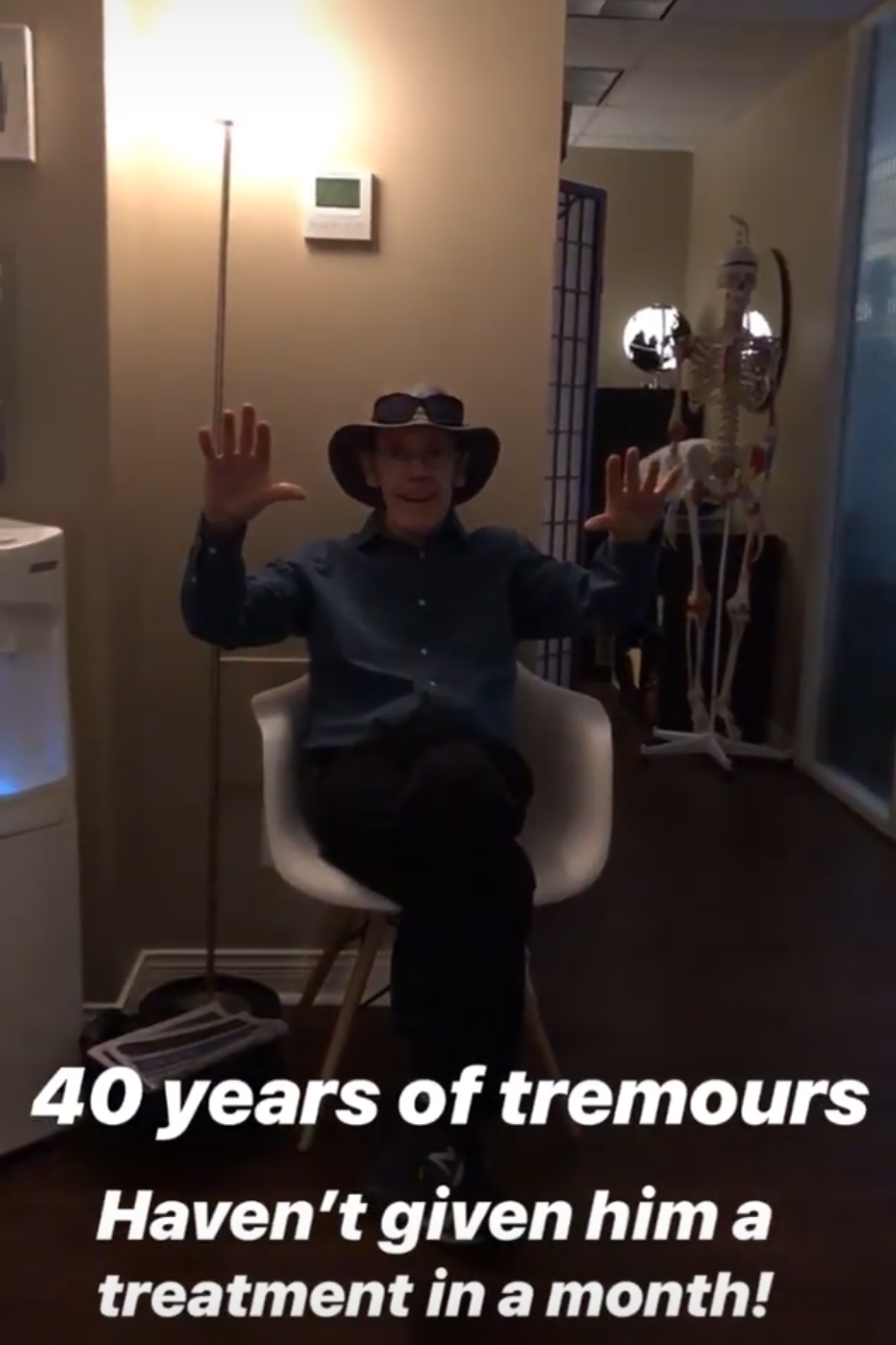  SuJok acupuncture treatment used for patient with uncontrolled tremors for 45 years. Treatment resulted in the elimination of such tremors after only one session.   