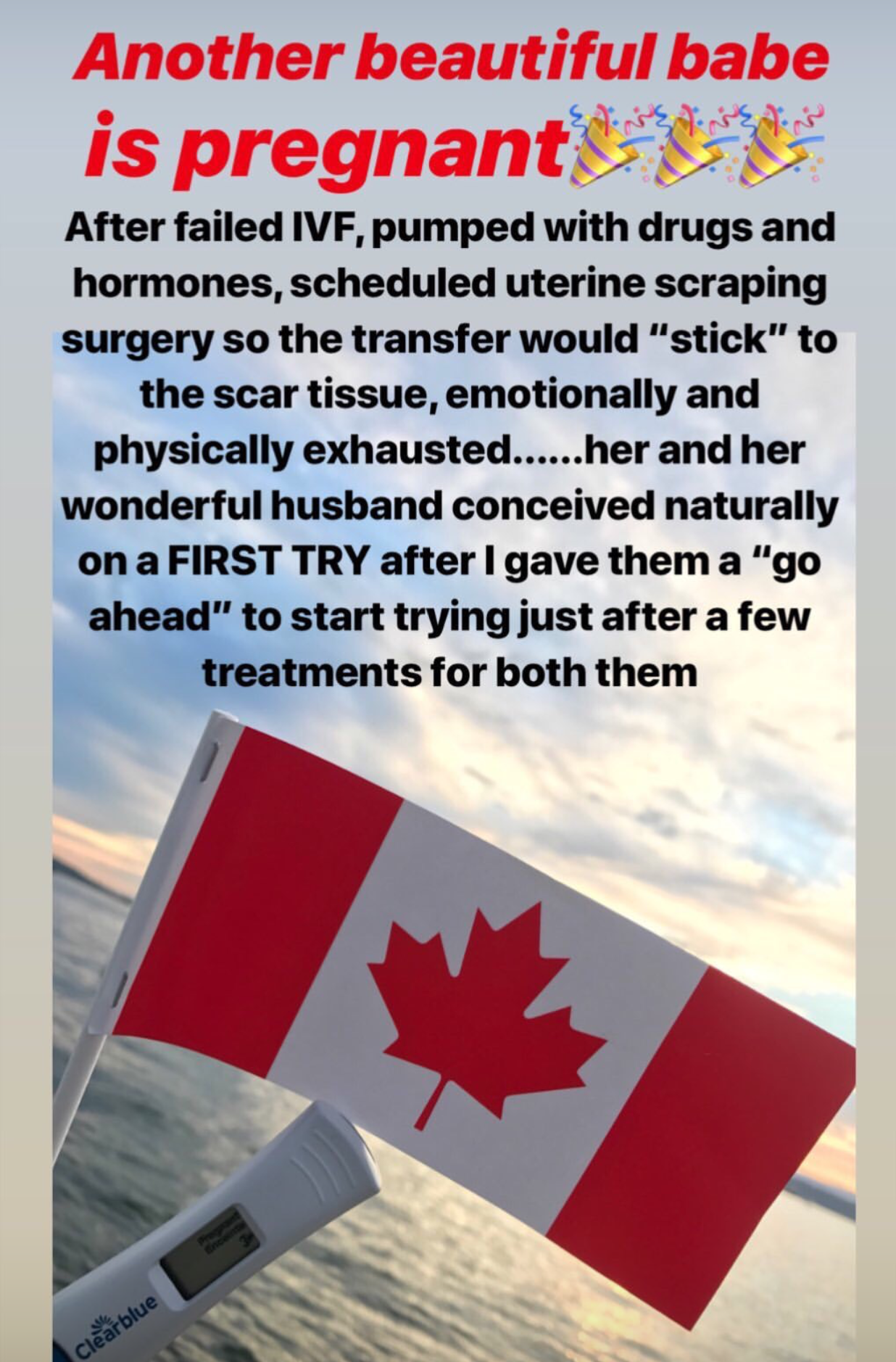  SuJok acupuncture in Vancouver used to treat fertility and reproductive health. Patient expresses gratitude and excitement after failed In Vitro Fertilization IVF attempts and finally conceiving naturally. 