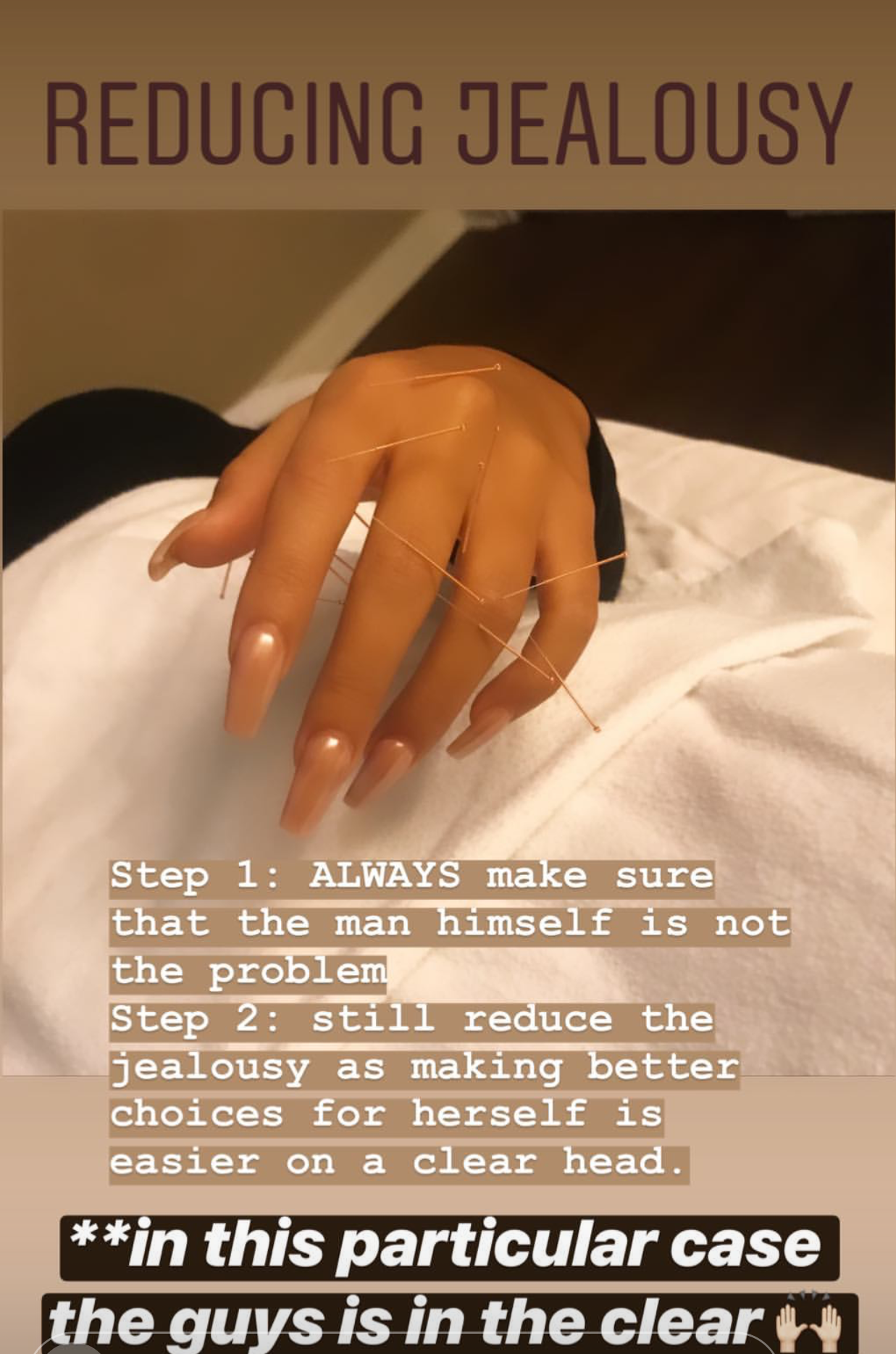  SuJok acupuncture treatment based in Vancouver used as alternative for relationship and couples therapy. Patient was treated for reducing jealousy  