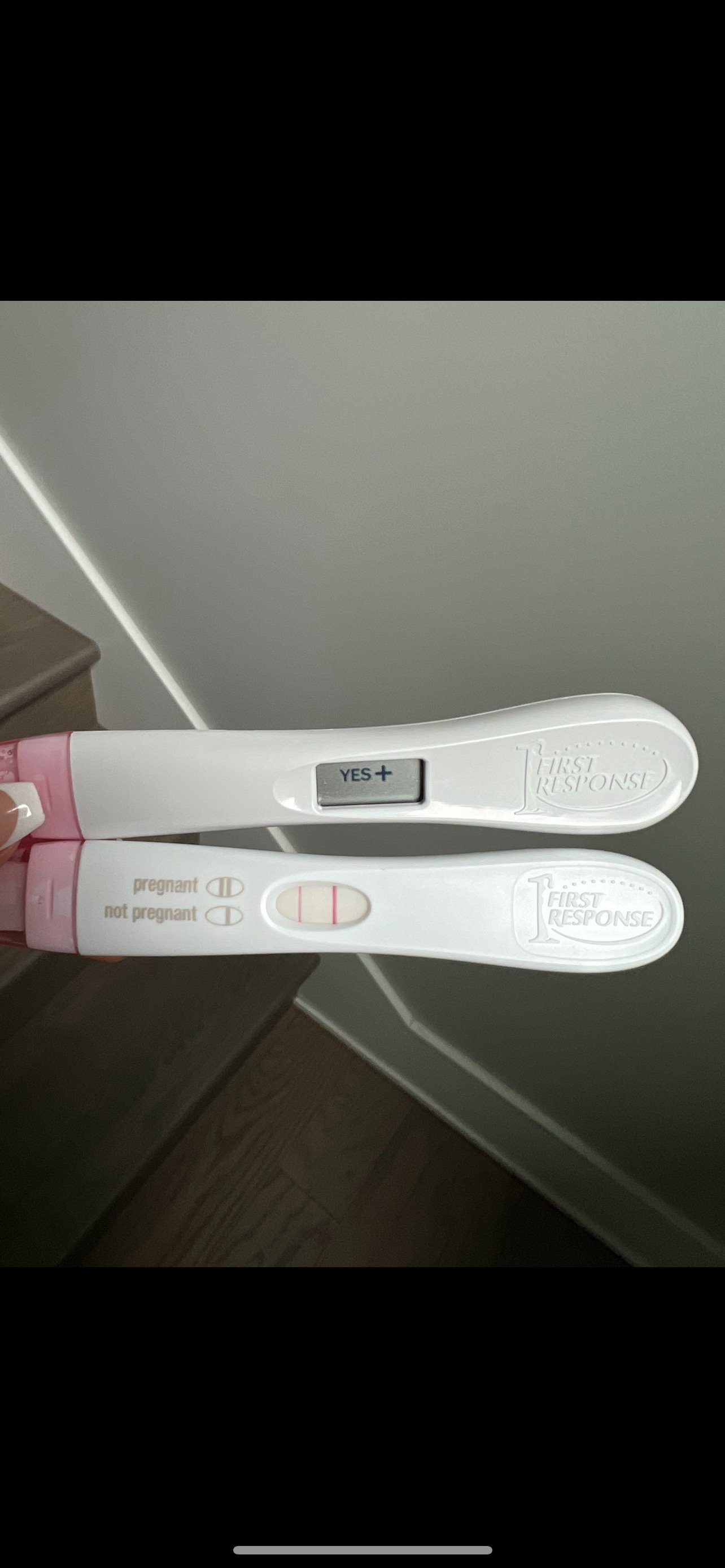  SuJok acupuncture treatment based in Vancouver at Alla Ozerova acupuncture clinic used to treat Fertility. Picture of patient’s positive pregnancy test. 
