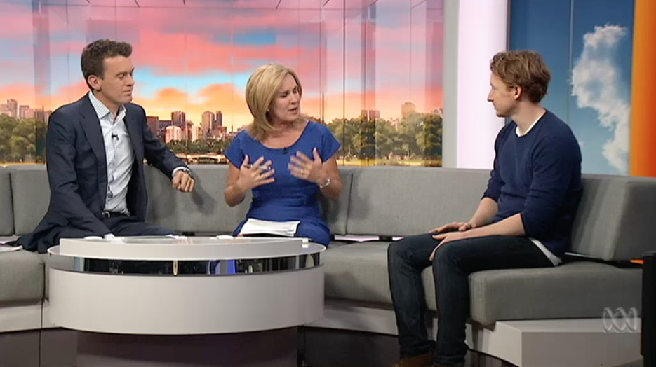 10 Oct 2016 - ManUp Press - ABC News Breakfast - TV Interview - 'Bloke Whisperer'
