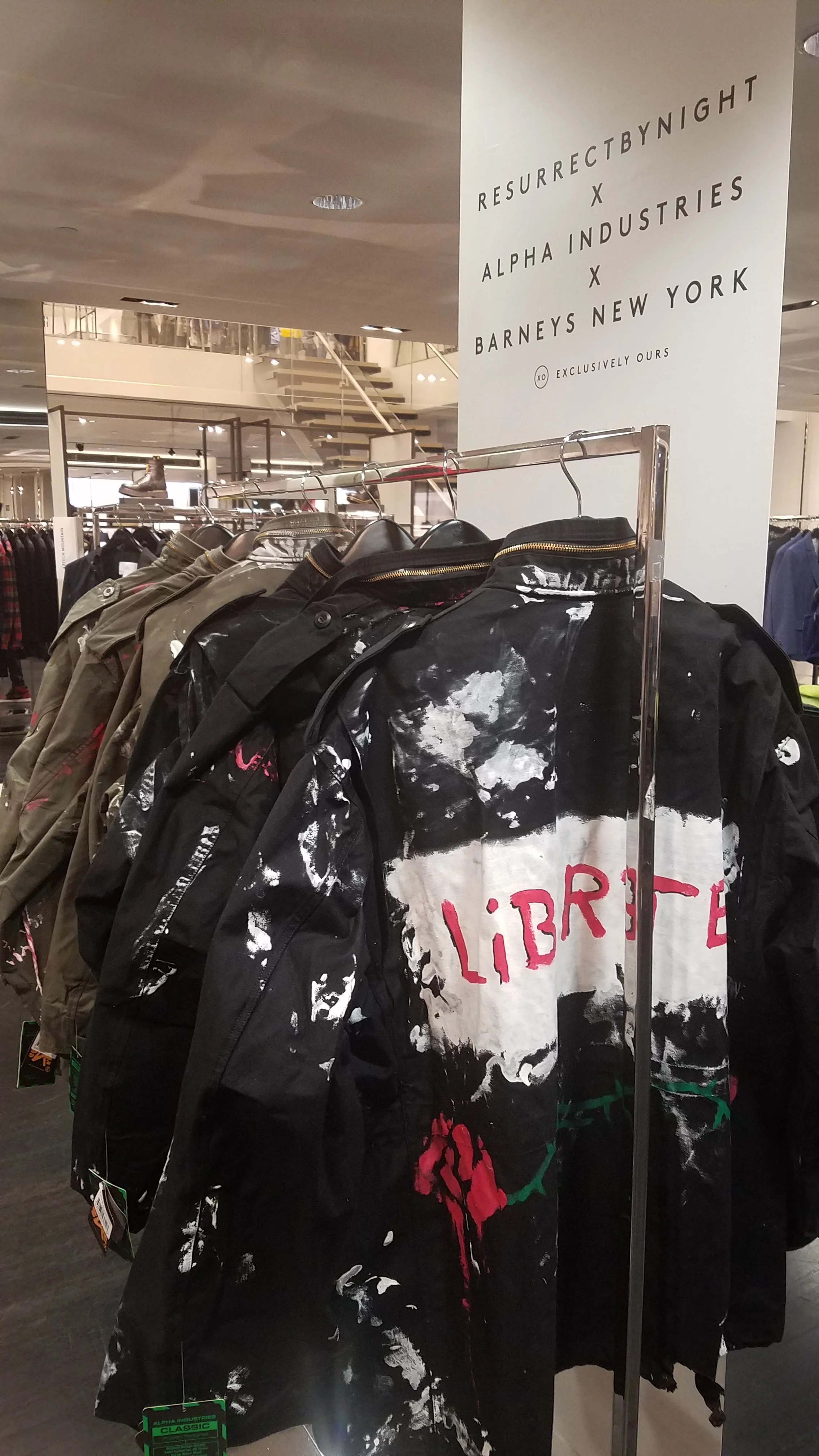 Resurrect by Night x Alpha Industries x Barneys
