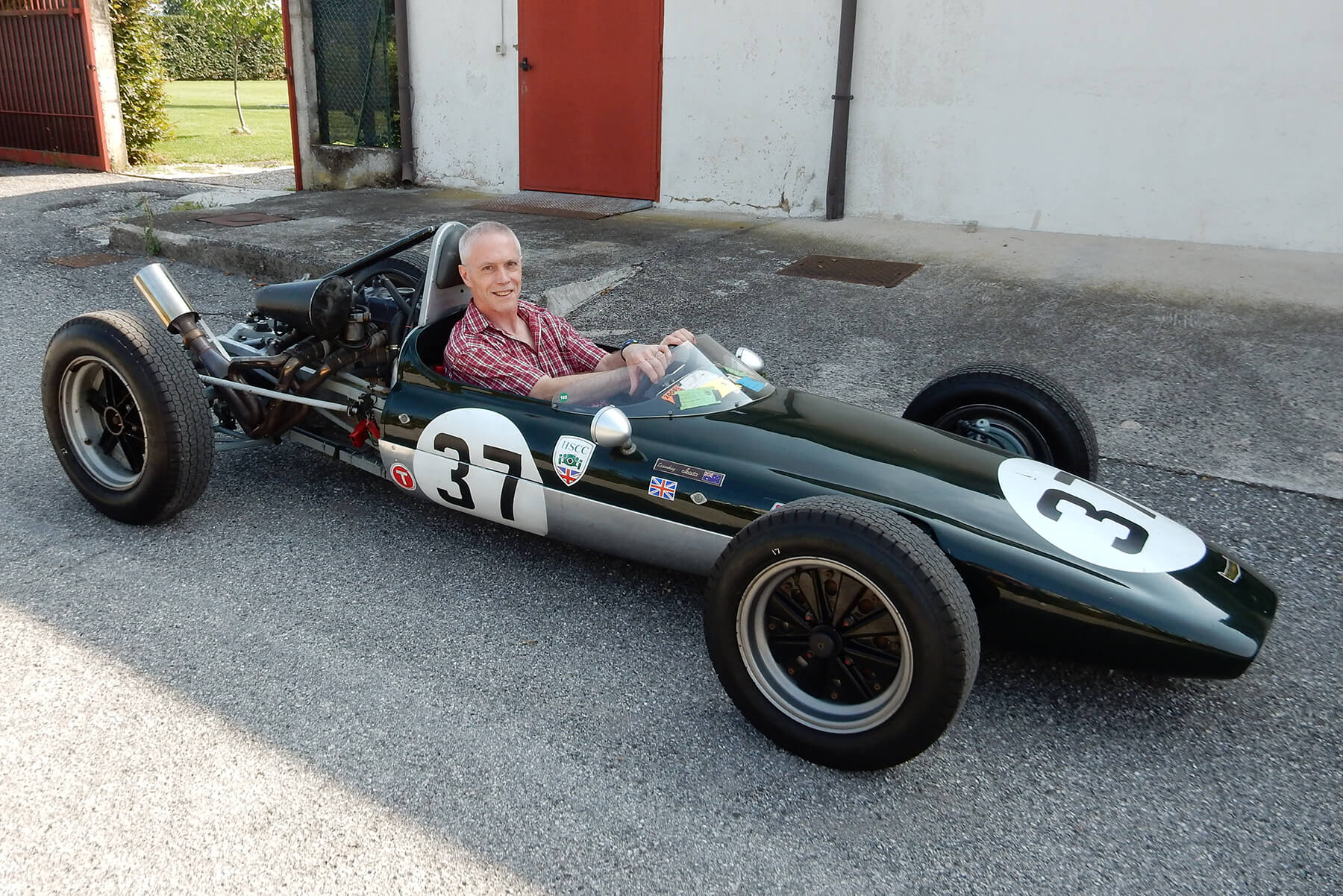 The cars new home in Desenzano del Garda Italy.