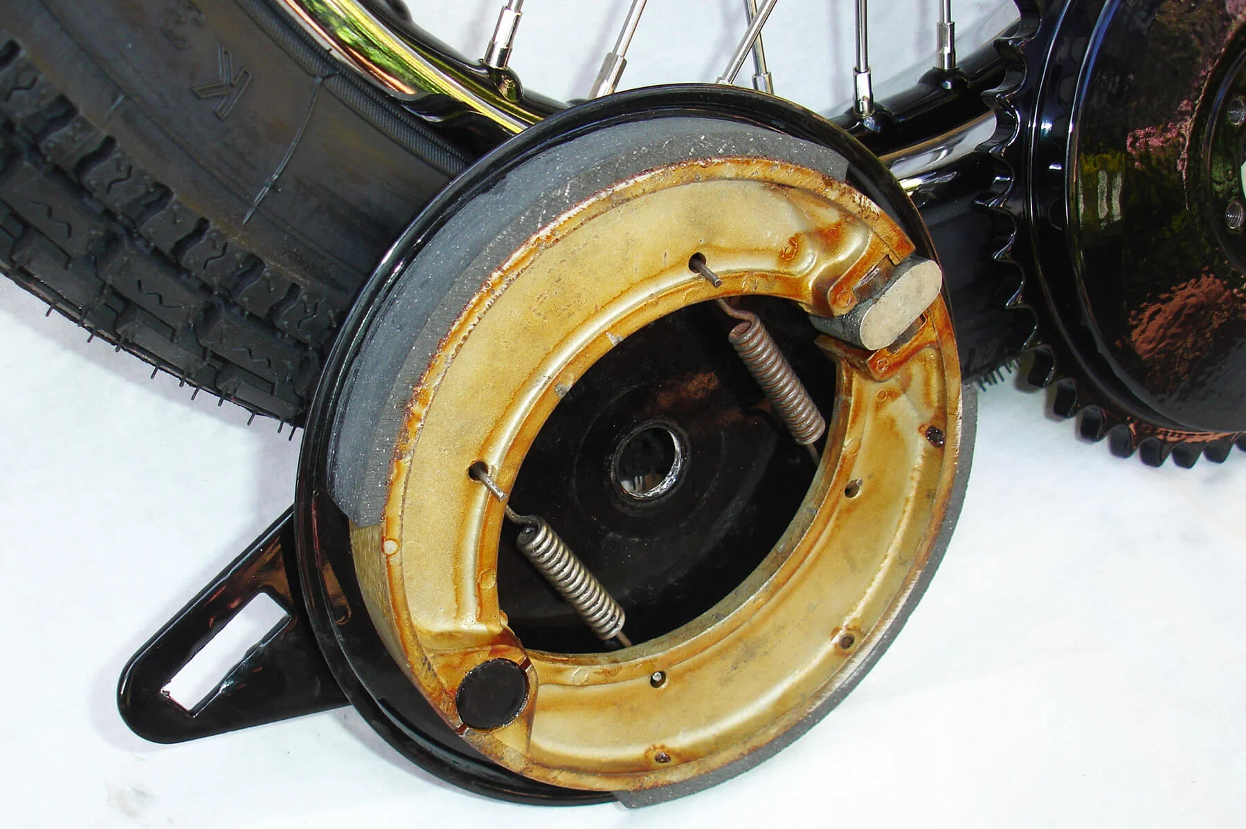 Matchless rear brake.