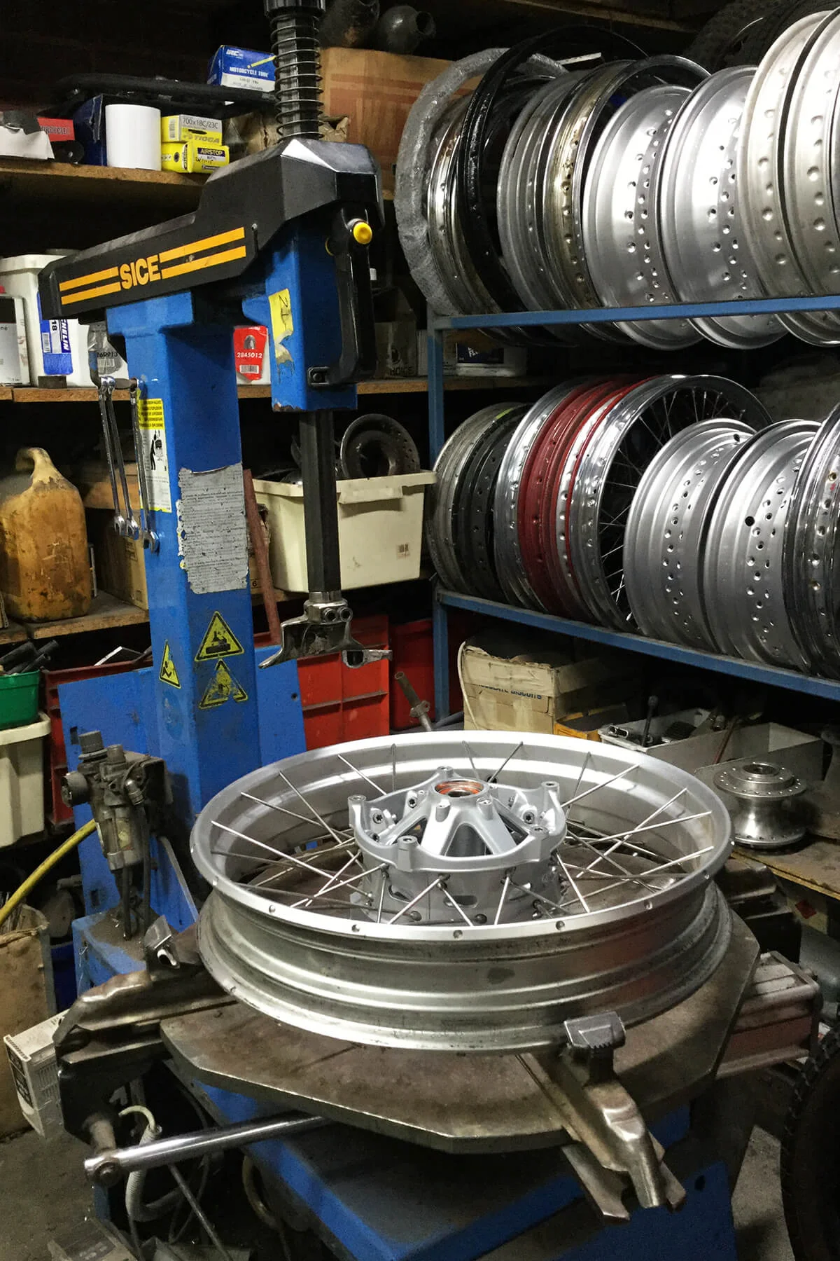 SICE, Italian made tyre changing machine.