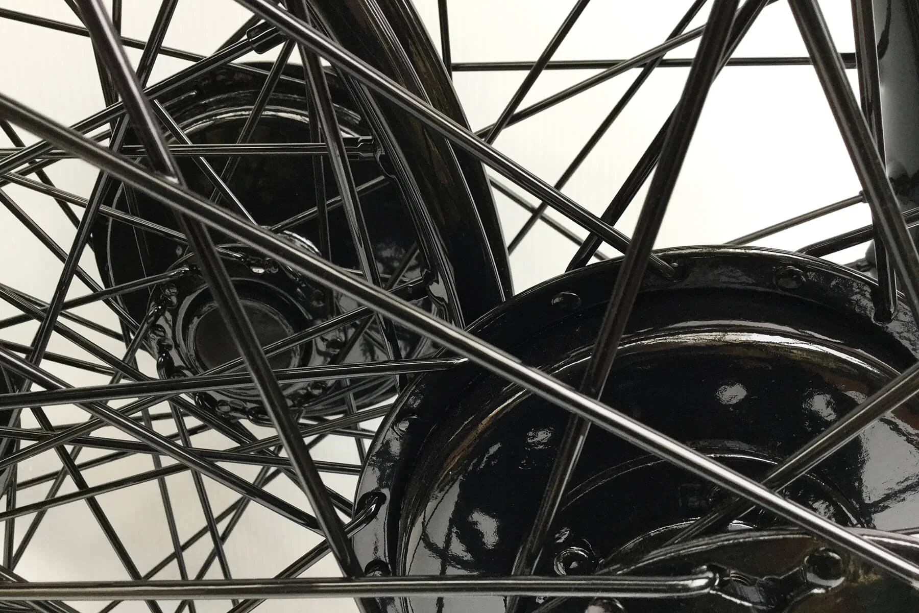 Gloss black, showing the detail of finish.