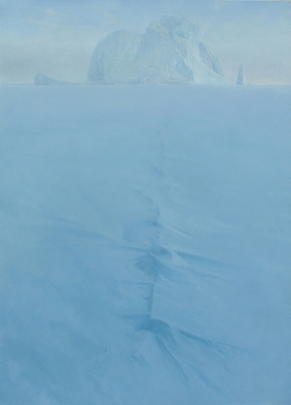    Trapped Berg,  152cm x 90cm, oil on canvas, 2004.  