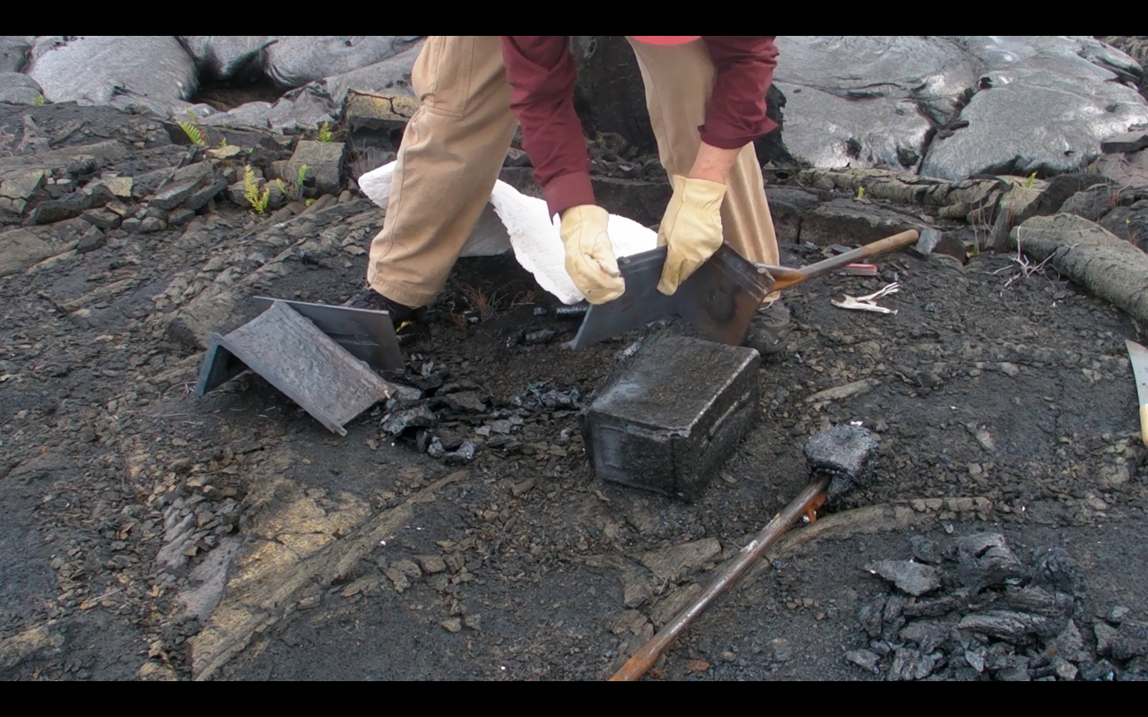 Danny opening ammo box mould, Hawaii 2012.