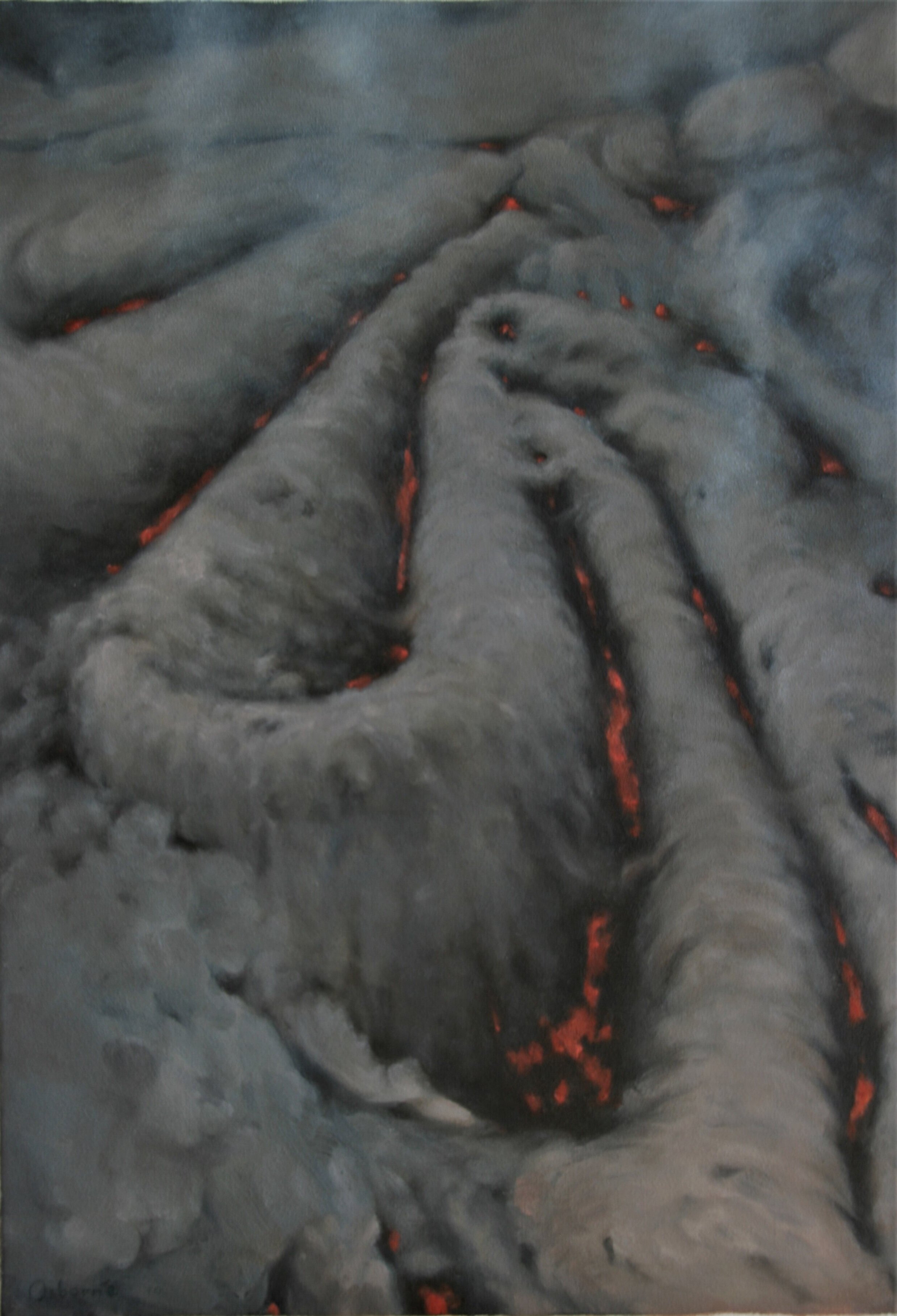    Volcan Pacaya,  41 x 61 cm, oil on canvas, 2010.  