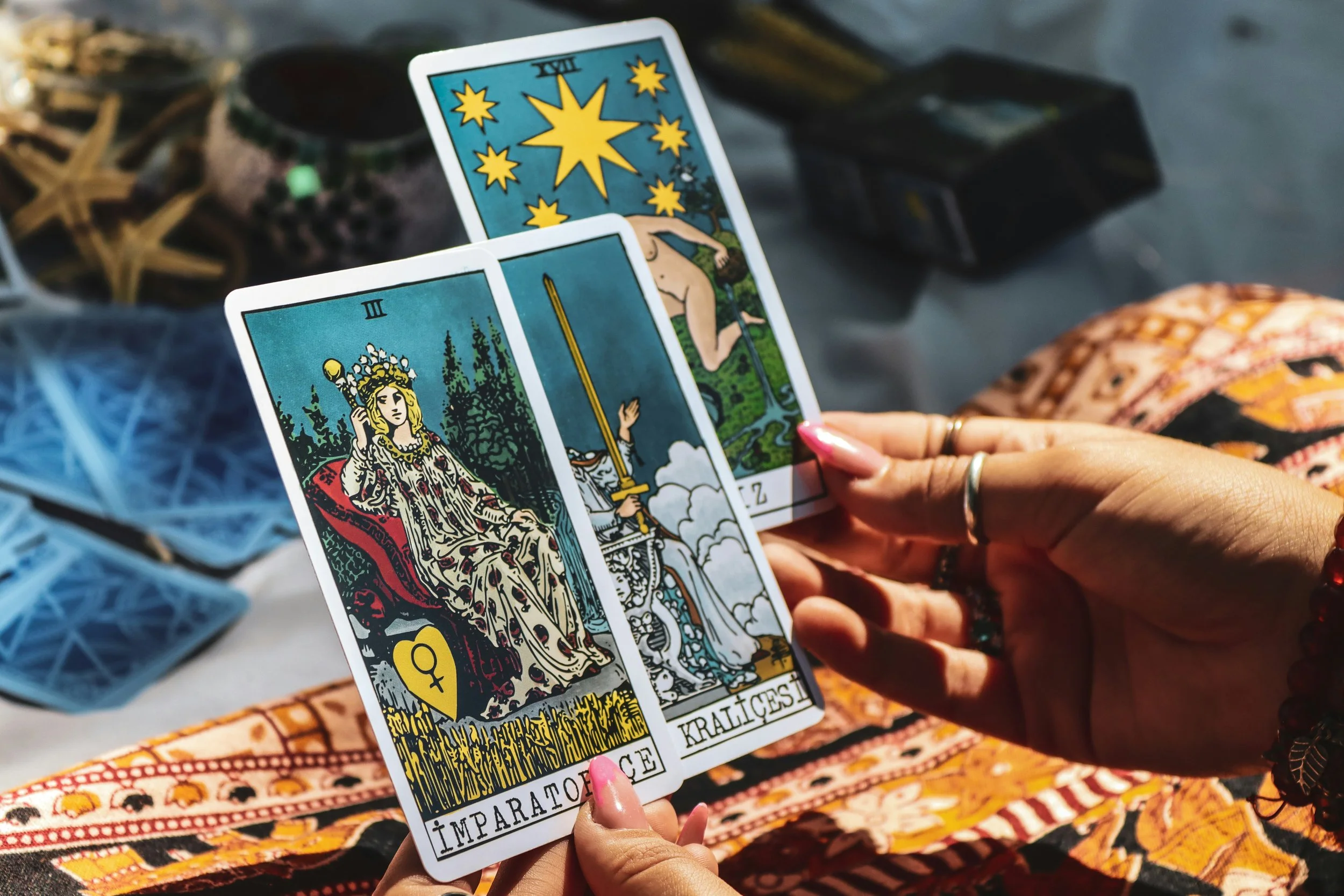 tarot reading with hands the empress the star.jpg
