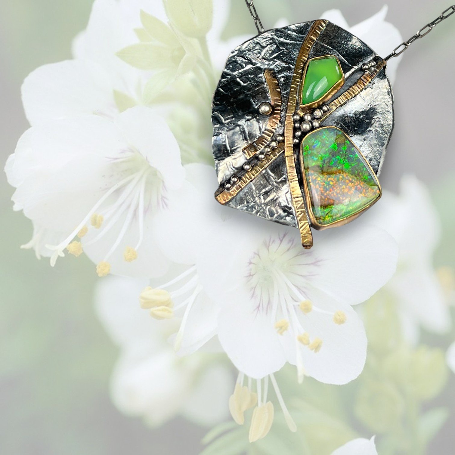 Opal Pendant and Brooch