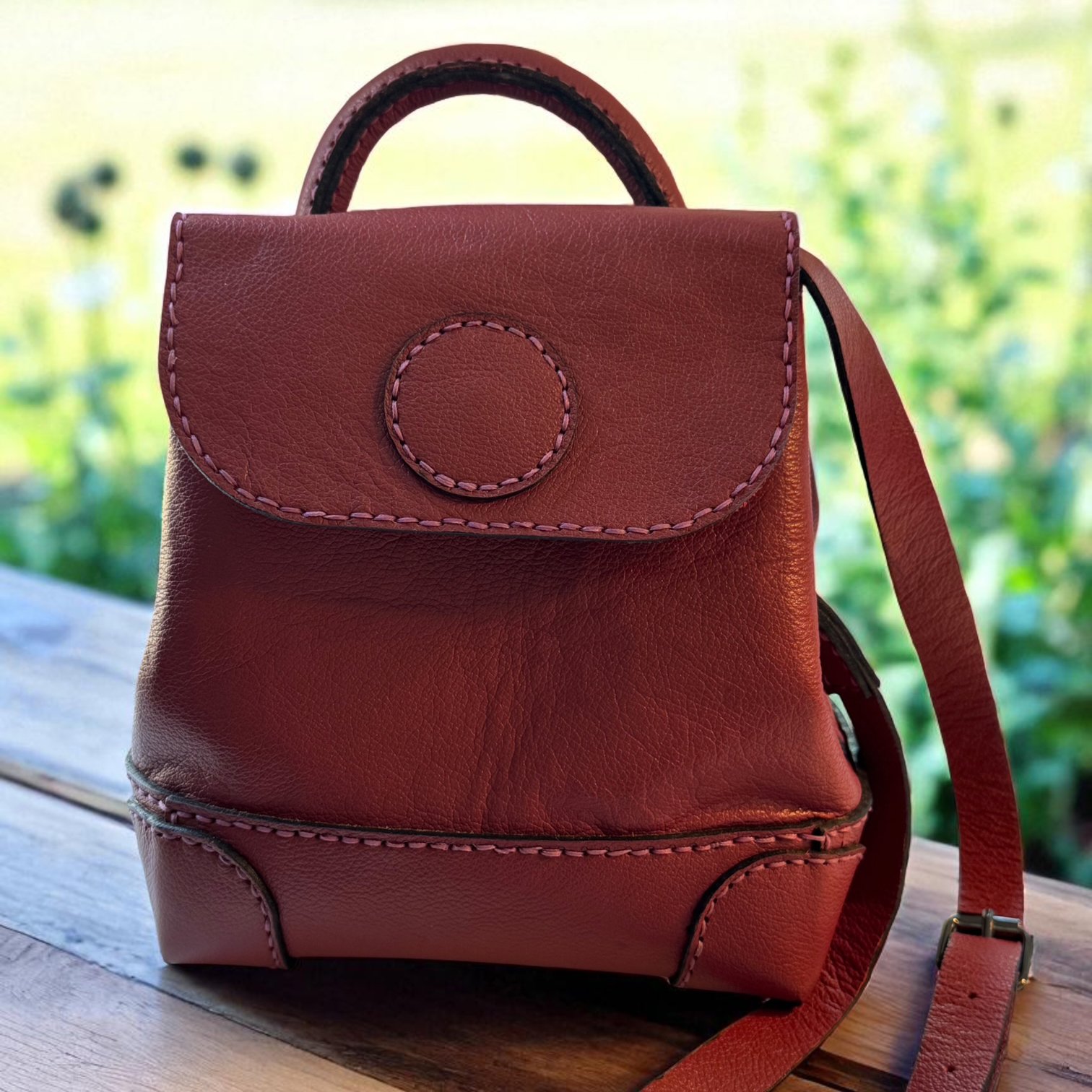 Dark Red Purse