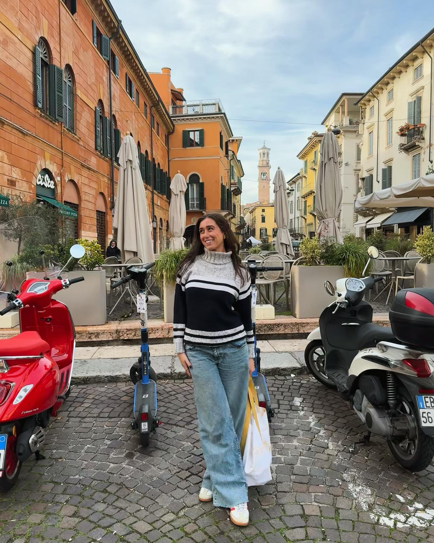 me and @ryantucreative&rsquo;s Italian adventure 🍝 fun fact: we had a few days off during our Lake Como @beautifuldestinations shoot (which rarely ever happens!) so we decided to go explore the nearby Dolomites ⛰️ and on the way back to Como we stop
