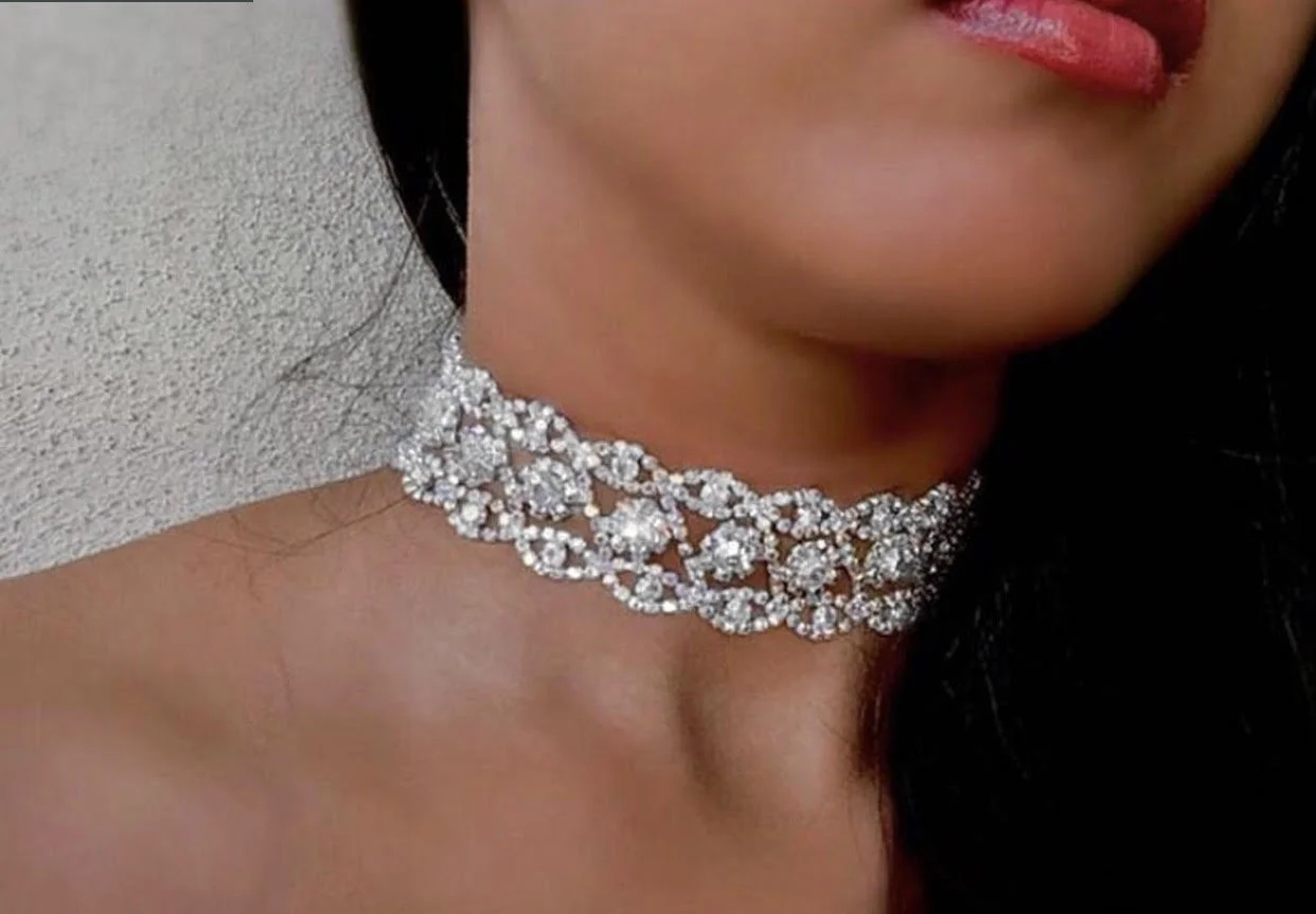 Crystal Rhinestone Choker