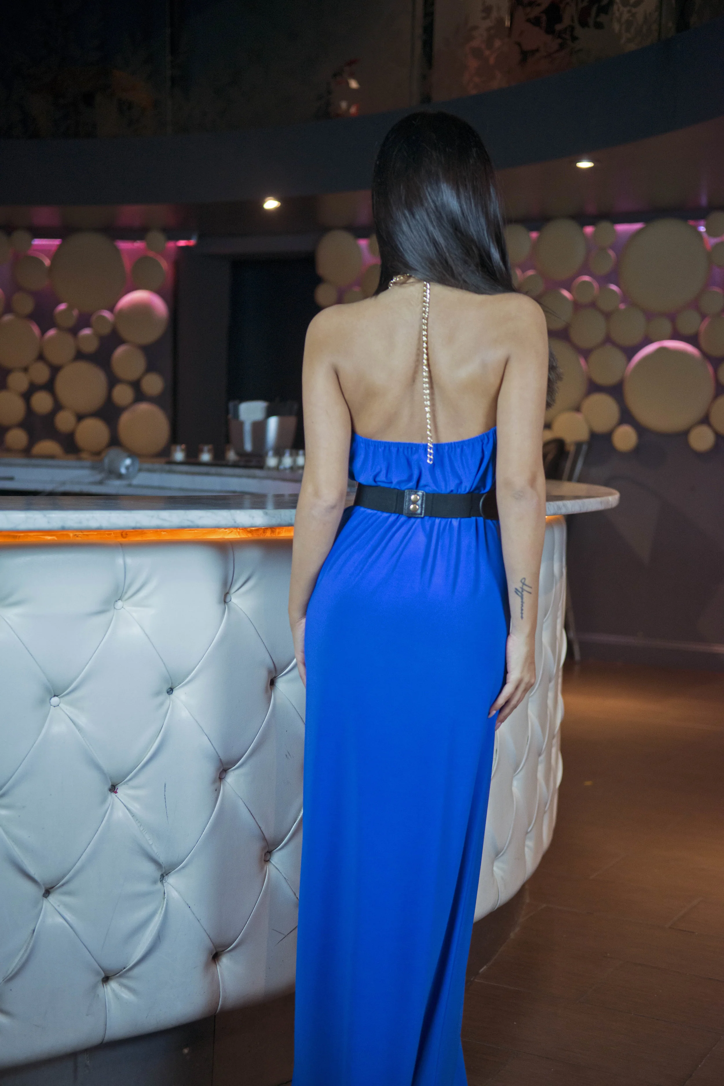 athena blue dress Athena Long Dress Lagoon XS main image 0