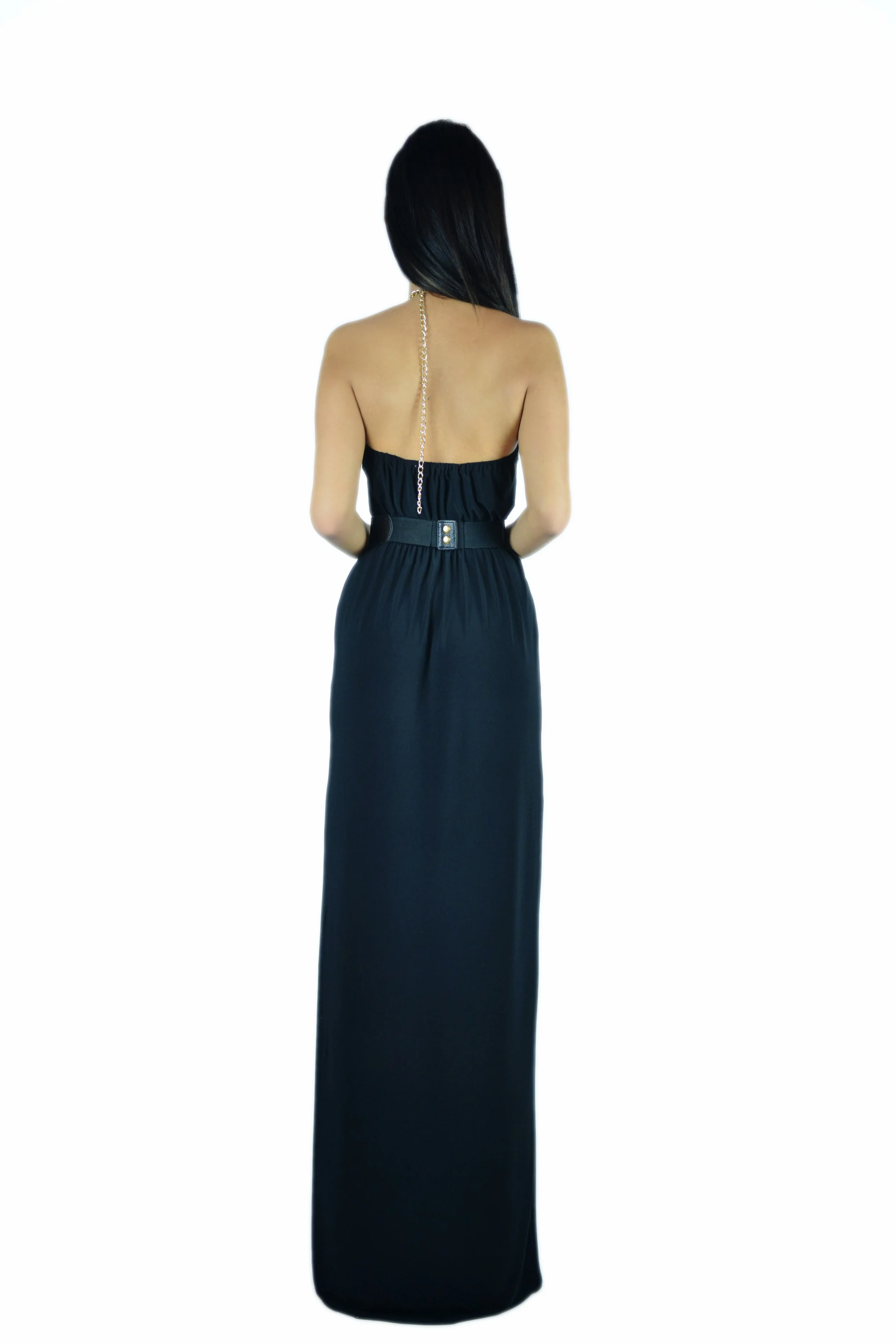 ATHENA GREEK GODDESS DRESS - BLACK  ALEX KOUROS
