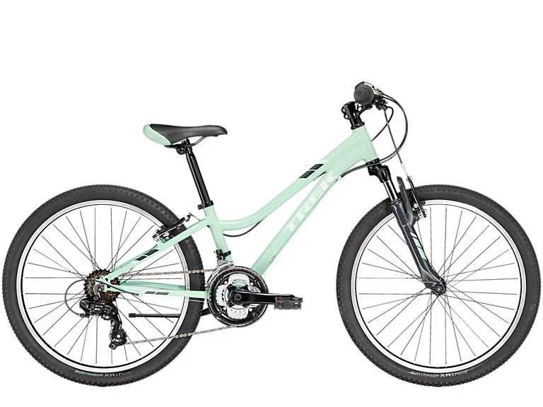 With Precaliber 24 21-speed Girl's, your youngster will feel unstoppable. Fast, high-quality components like a Shimano 21-speed drivetrain and a performance suspension fork will have them dreaming of the podium whether they're riding the trails, racing home from school, or shredding singletrack with the family. For kids ages 8-12, between 51-59˝ tall.