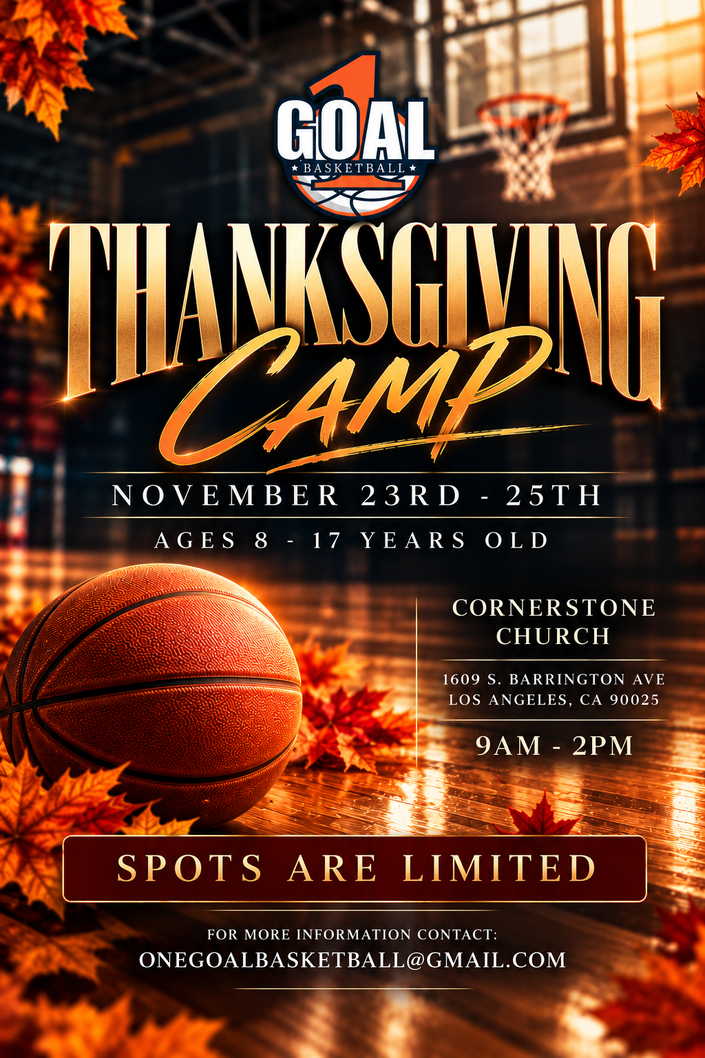 Thanksgiving Camp Nov 23rd-25th ( Single Day)