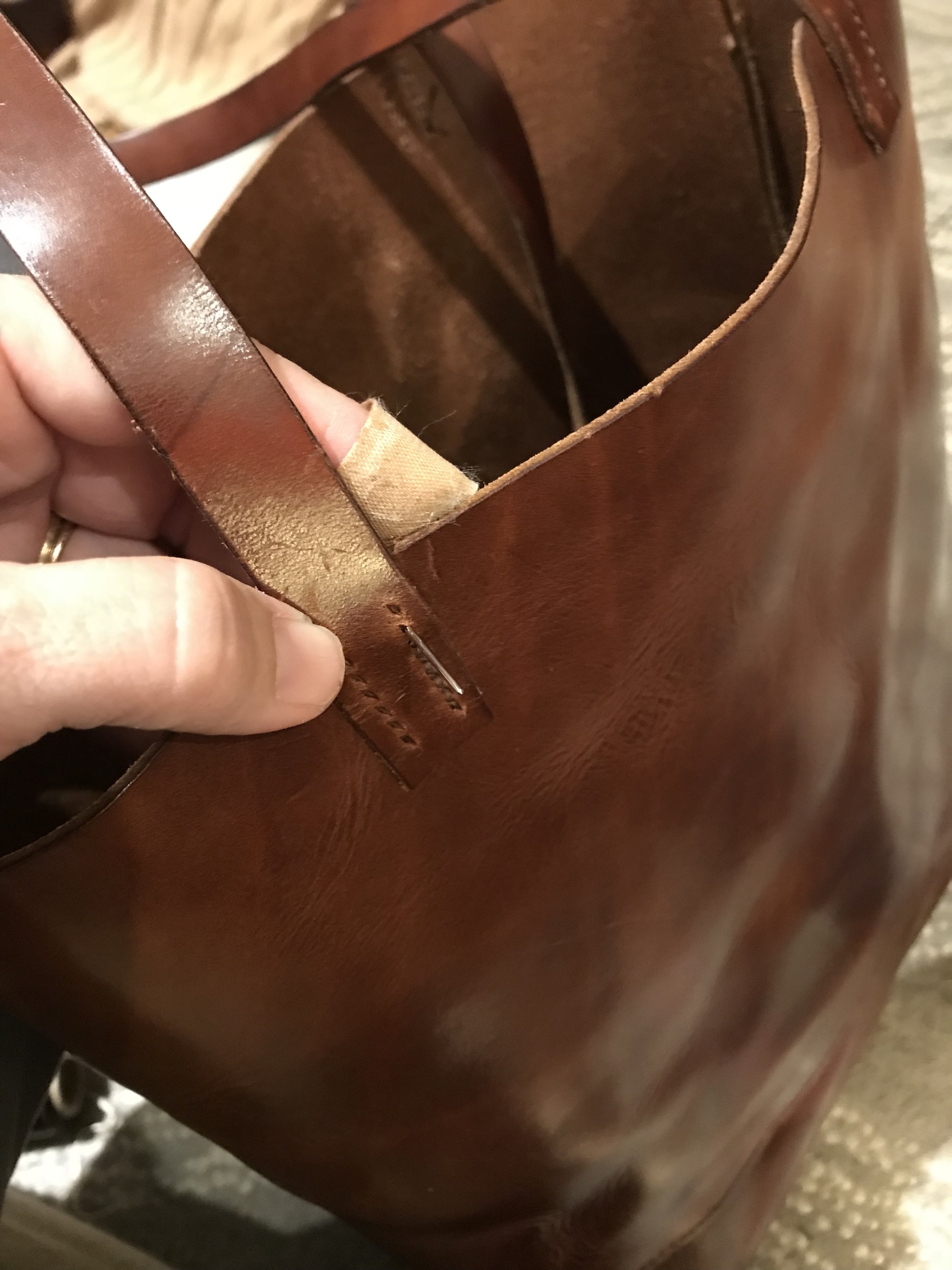 Handmade Leather Tote — Rural Route 3