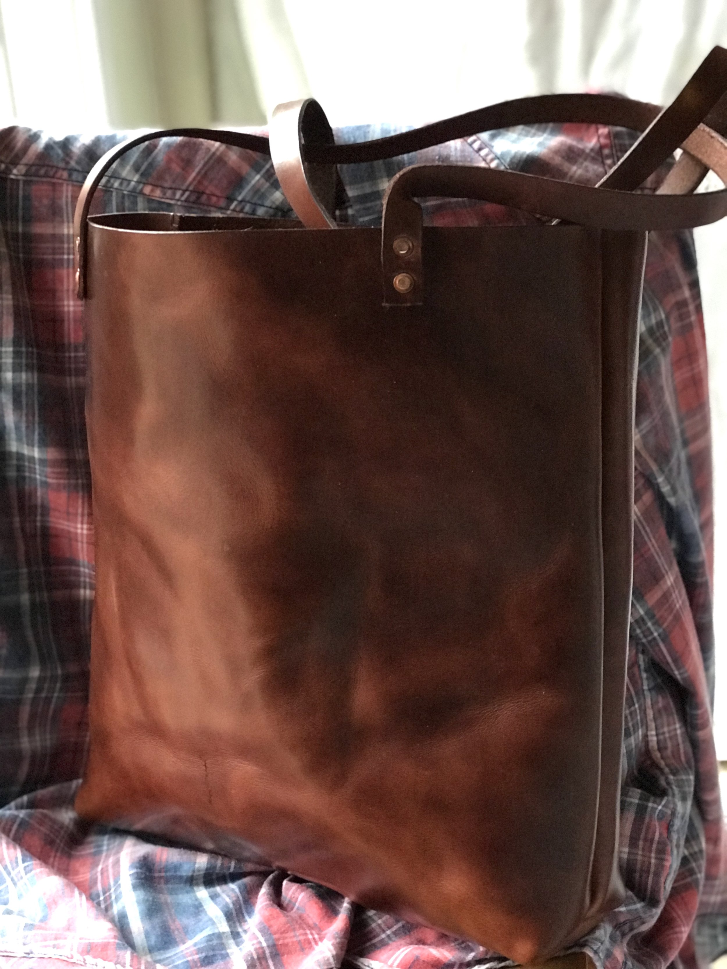 Handmade Leather Tote — Rural Route 3