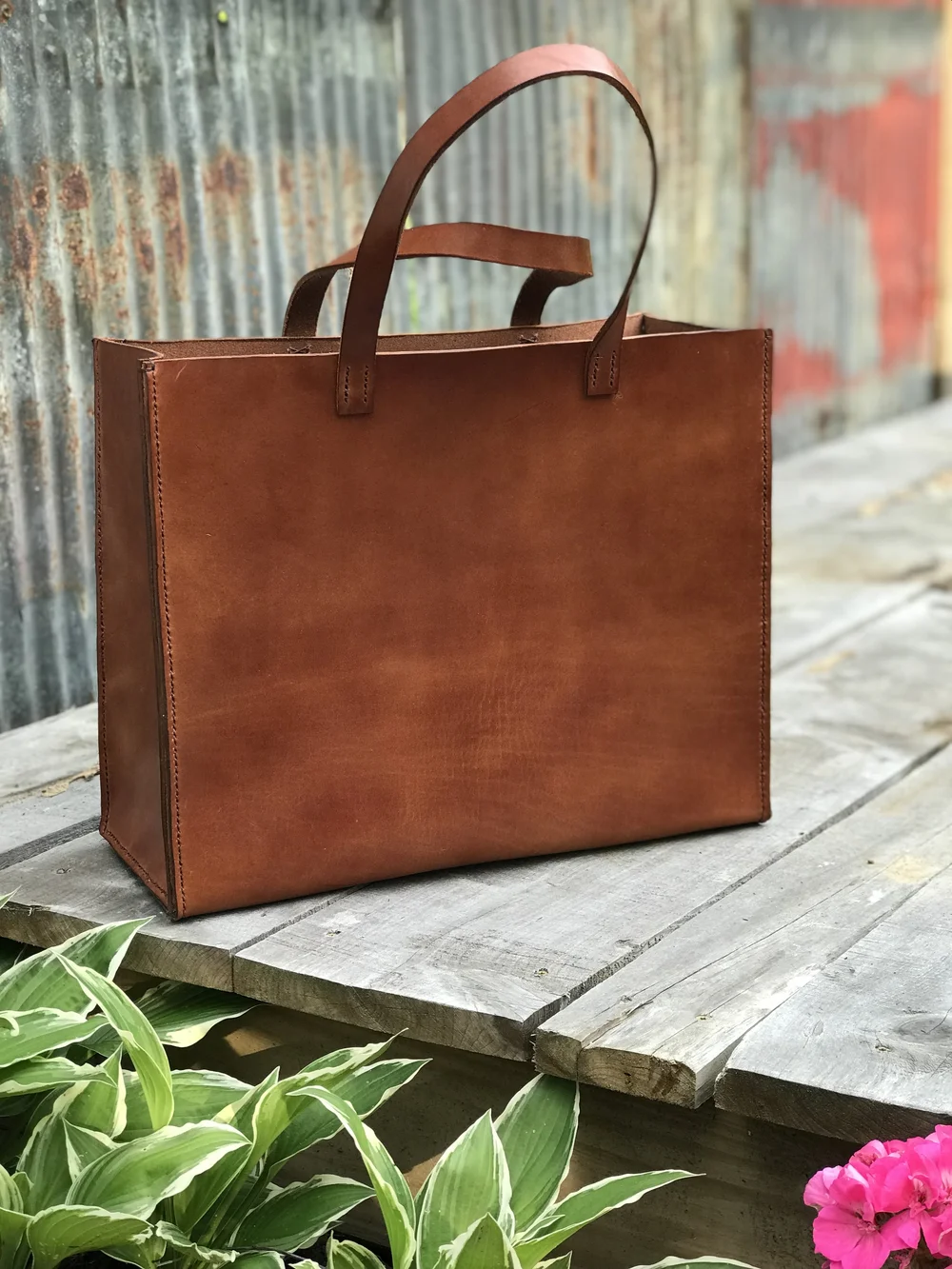 Handmade Leather tote