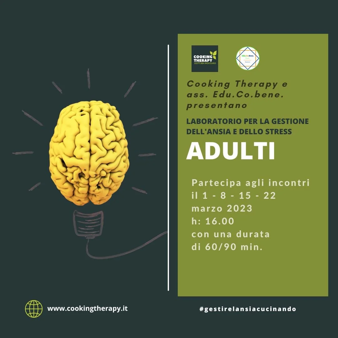 Cooking Therapy - Laboratori per la gestione dell'ansia e dello stress ADULTI