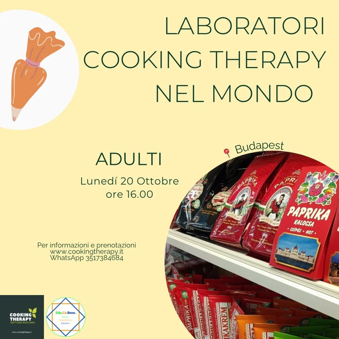 Cooking Therapy NEL MONDO UNGHERIA - Laboratorio ADULTI