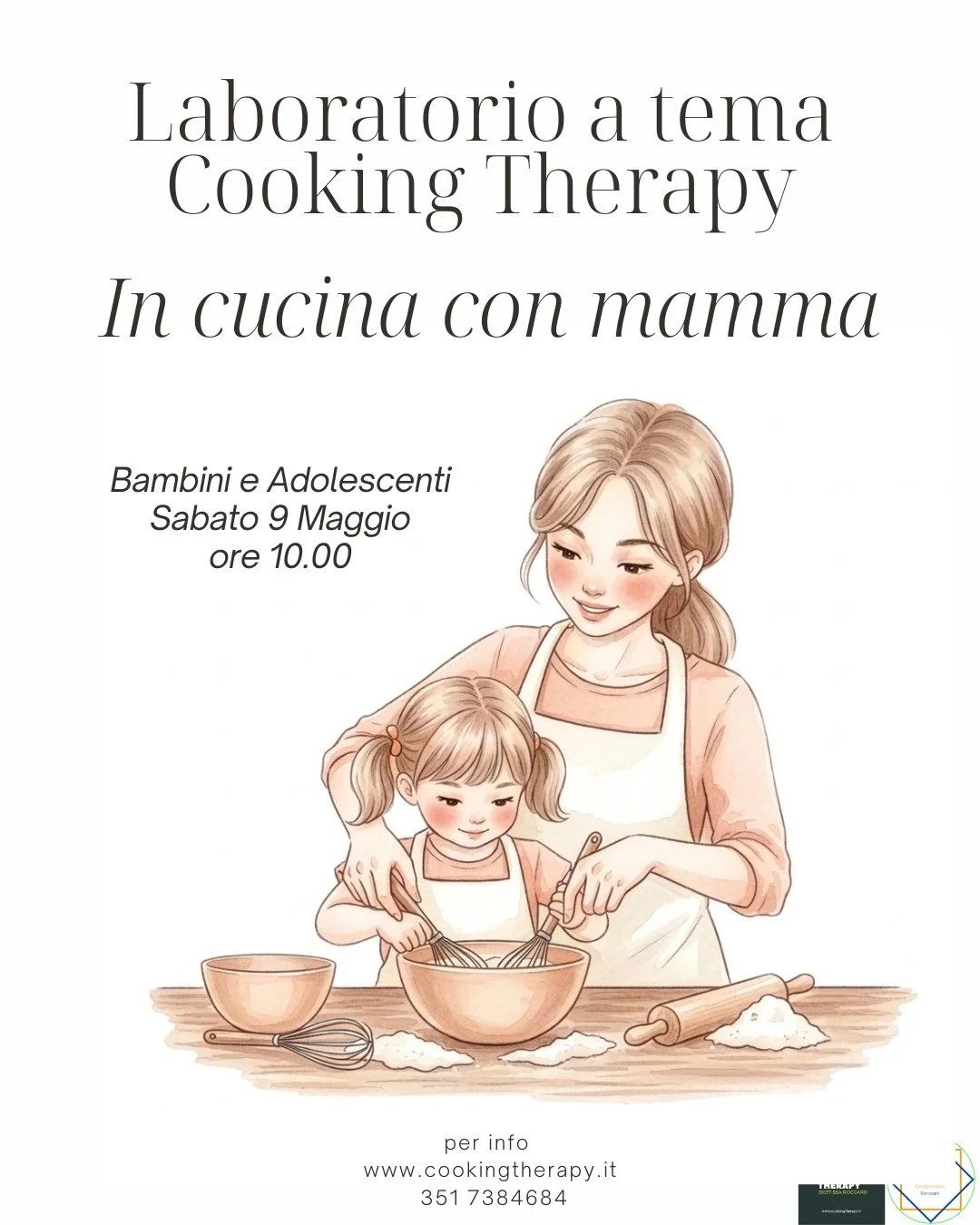 Cooking Therapy laboratorio "In cucina con mamma" - BAMBINI e ADOLESCENTI