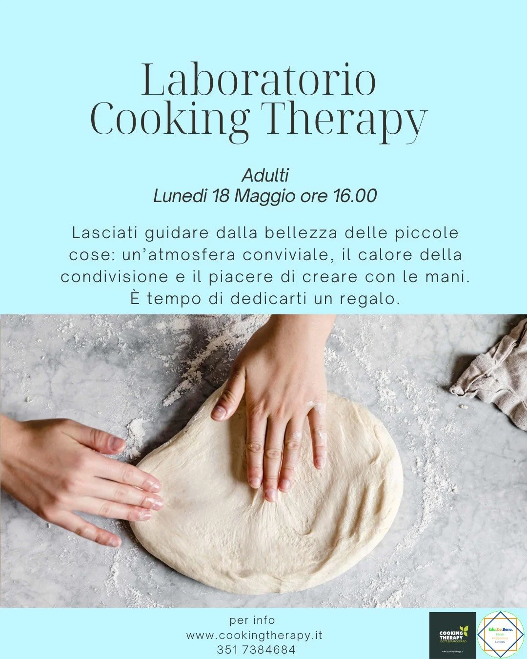 Cooking Therapy - LABORATORIO ADULTI Maggio 2026