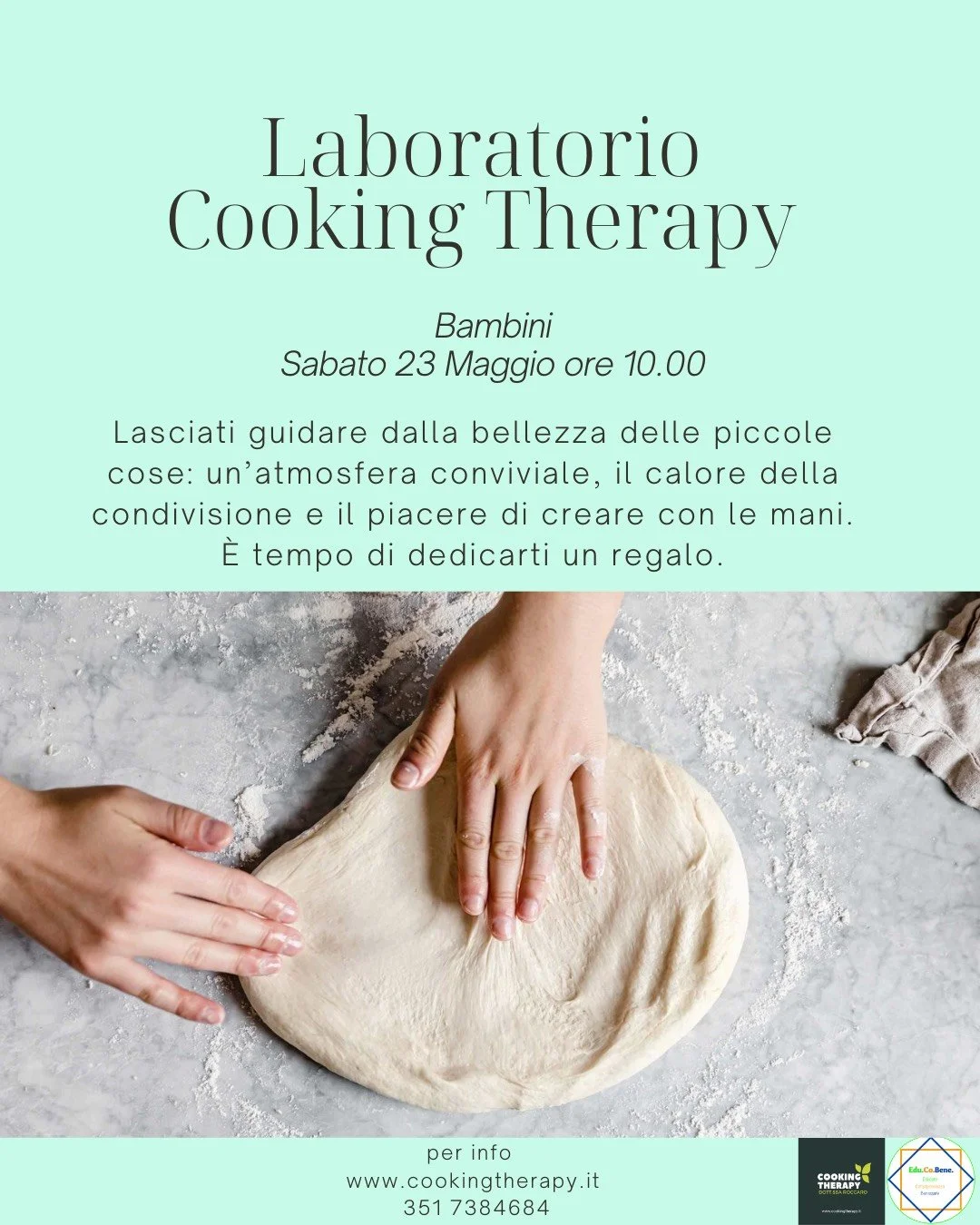 Cooking Therapy - Laboratorio BAMBINI Maggio 2026