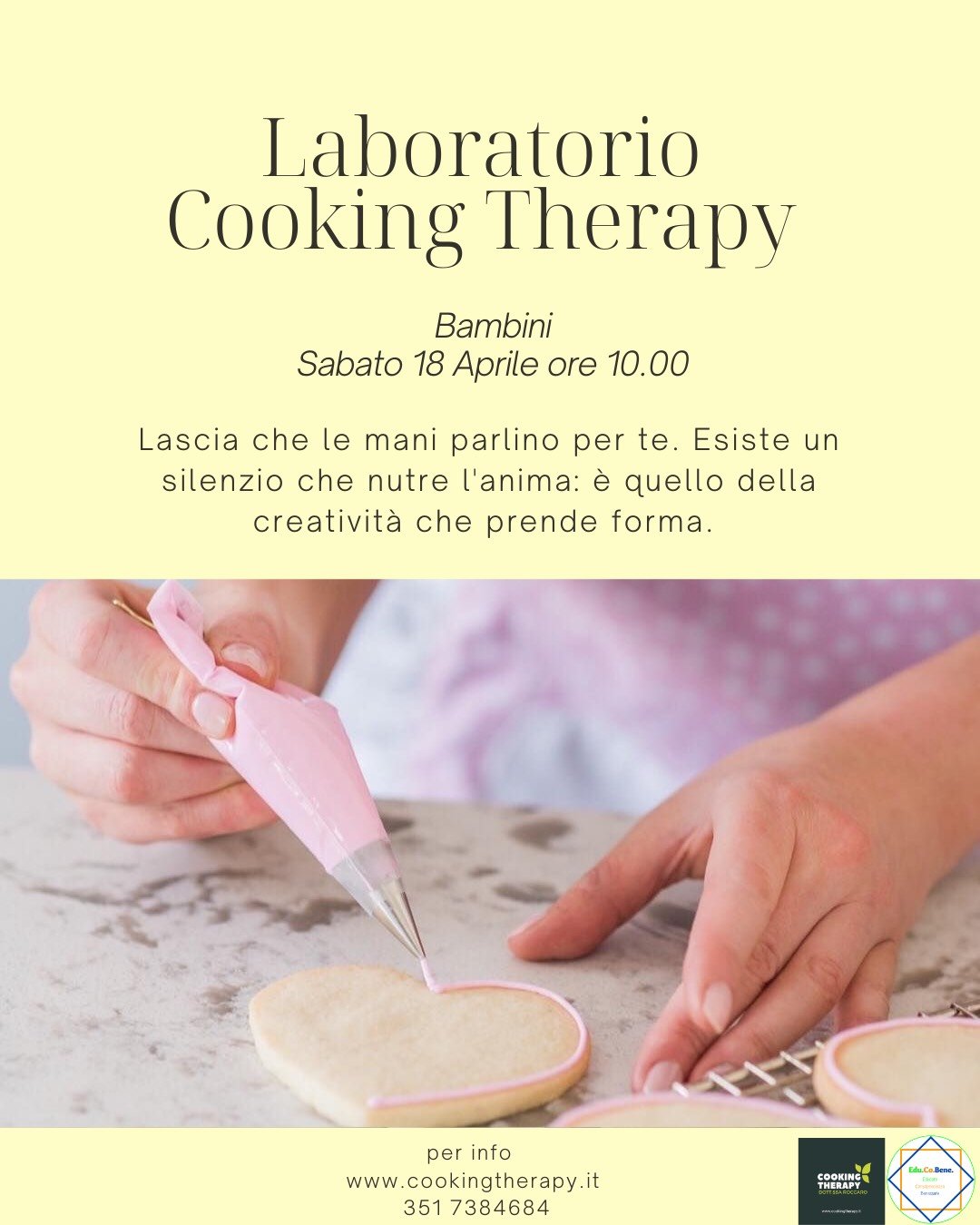 Cooking Therapy - Laboratorio BAMBINI Aprile 2026