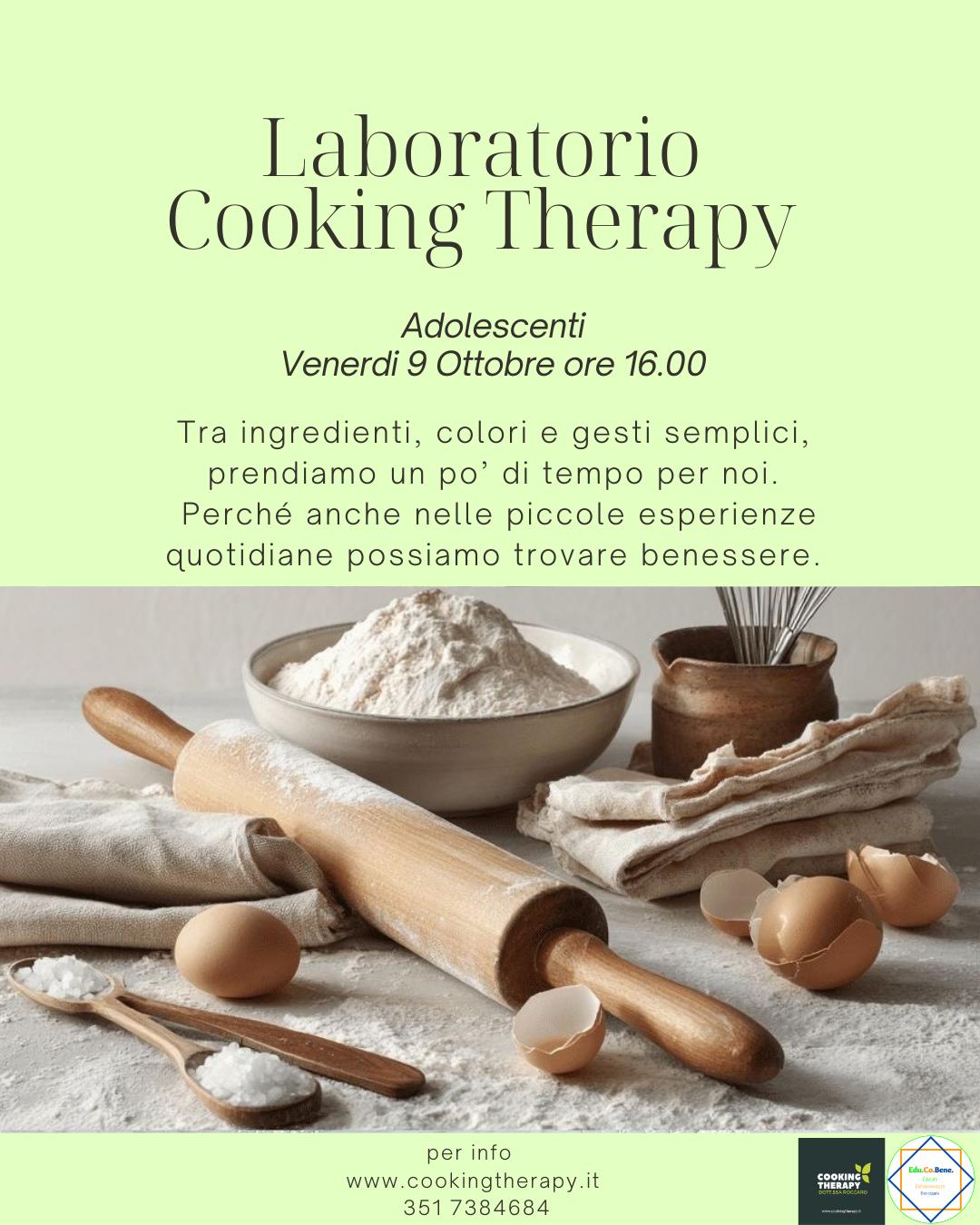 Laboratorio Cooking Therapy Adolescenti
