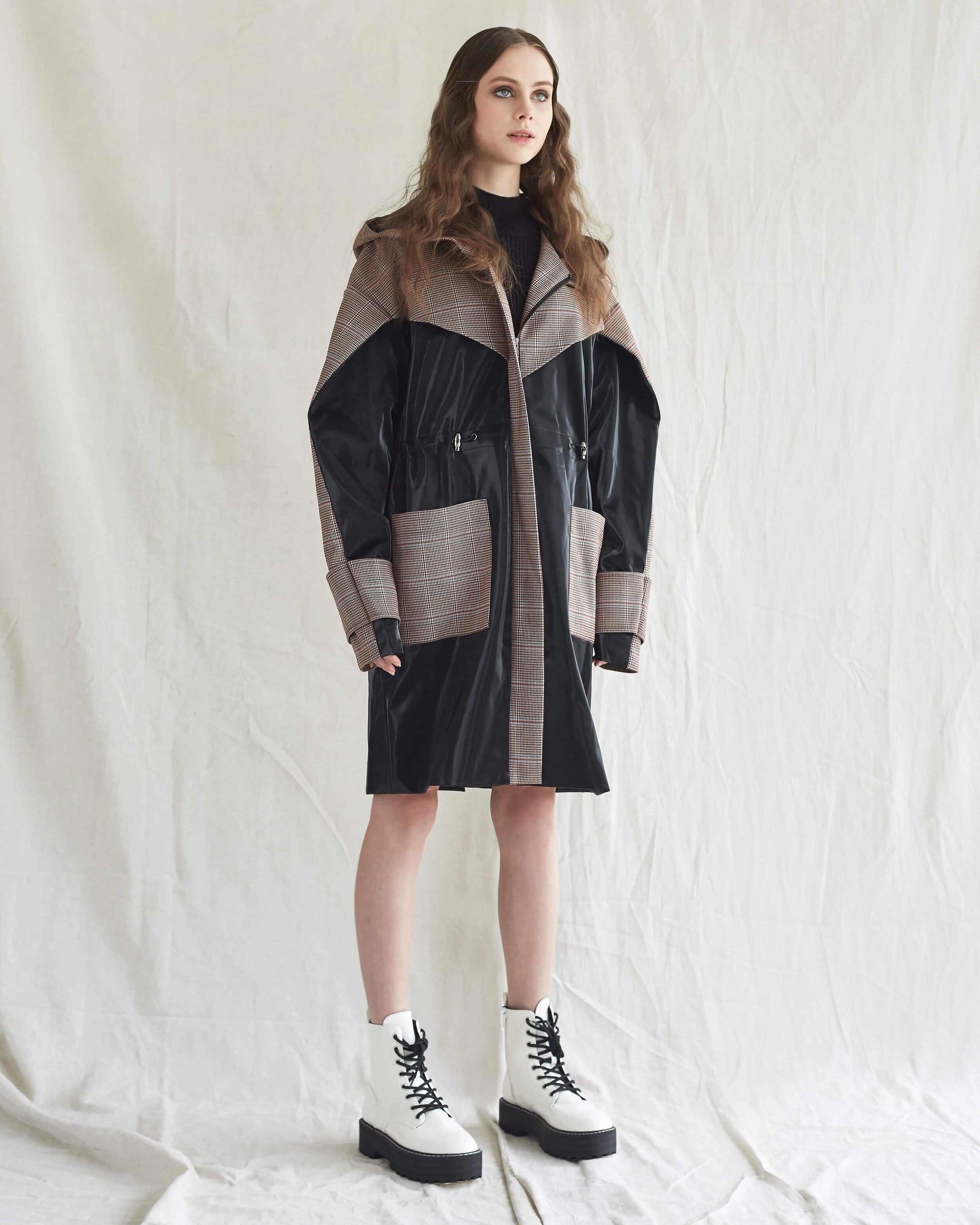 New arrival- Hooded trench raincoat