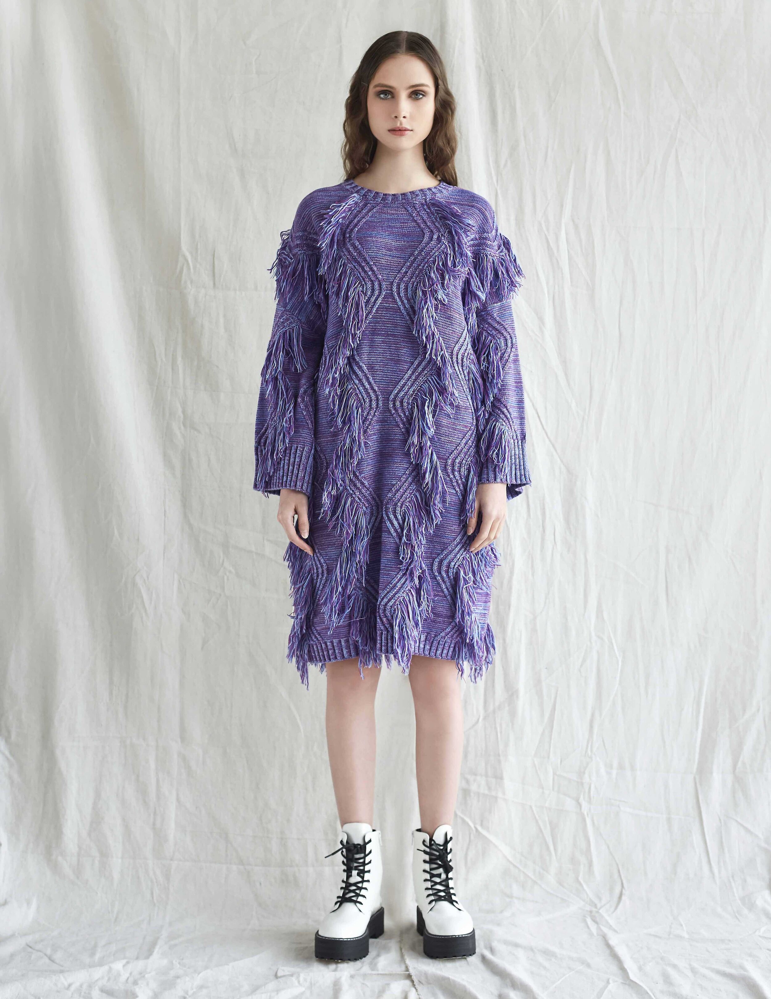 New arrival- Chinchilla knitted sweater dress