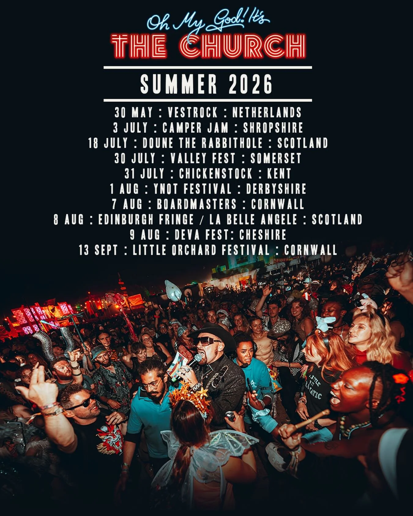 Sun&rsquo;s out, Nuns out! 
See ya in the fields 🙌🏼

@vestrock @ynotfestival @camperjamfestival @valleyfest @boardmasters @devafestuk @littleorchardfestival @labelleedinburgh @backdounetherabbithole 

📸 by @w1lfred at @boomtownfairofficial