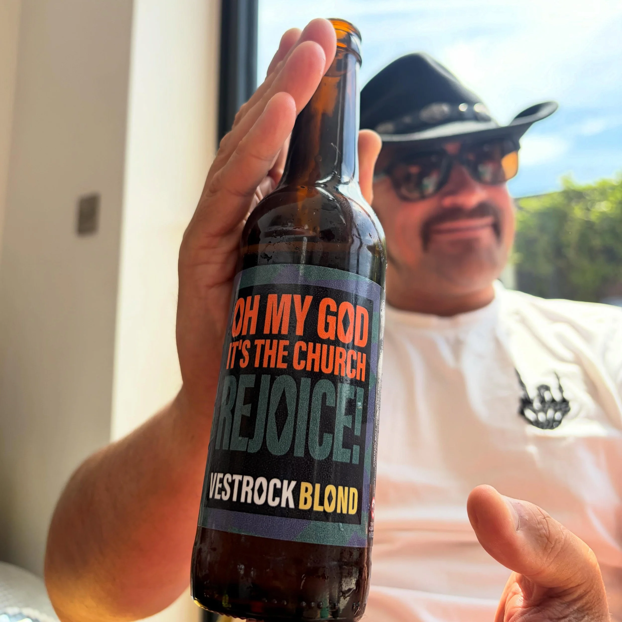 Get that Friday feelin with the all new holy water Oh My God! it&rsquo;s The Church. REJOICE is a big wet bubbly blonde with massive hops, ready to help you make bad decisions. Now available at all local gas stations across The Netherlands. Thanks @v