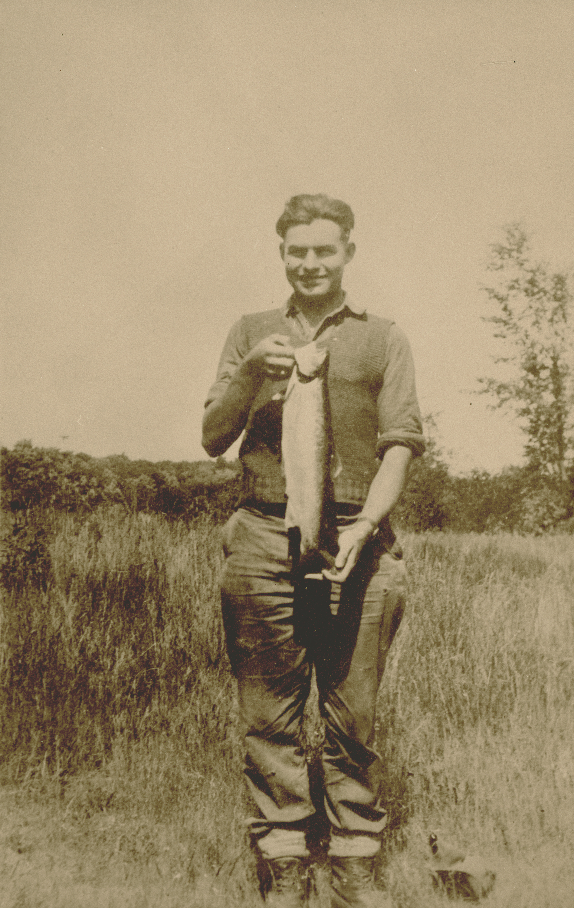 Hemingway learned how to fish early on and turned it into a lifetime pursuit. He caught plenty over the summer of 1917. Photographer unknown. Ernest Hemingway Collection, John F. Kennedy Presidential Library, Boston.