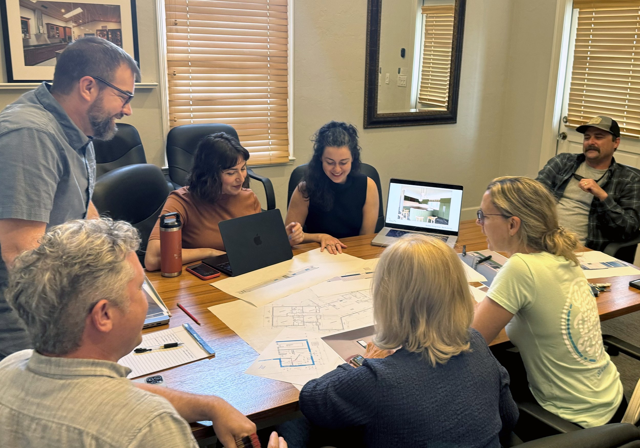 Atlantic Design Homes team during a custom home design meeting — Gainesville FL