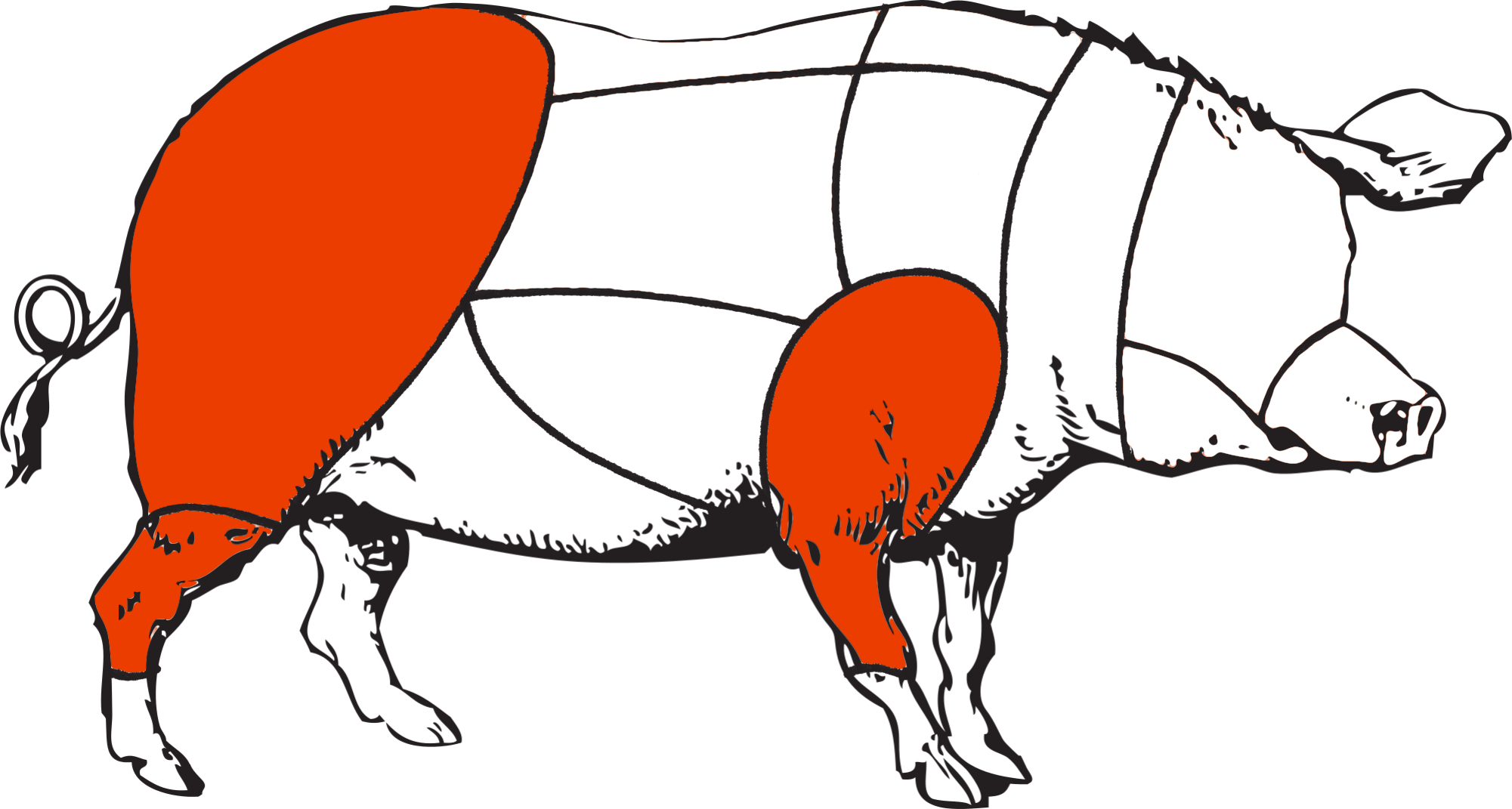 Para los embutidos utilizamos piernas y otros retazos que obtenemos durante el destace.