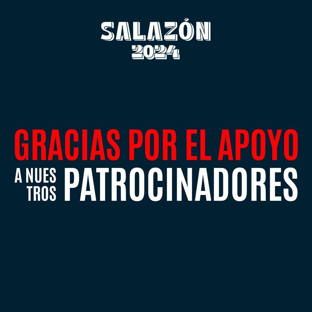&iexcl;Gracias por acompa&ntilde;arnos en Salaz&oacute;n 2024 - Cuarta Edici&oacute;n! 

Este viernes 23, s&aacute;bado 24 y domingo 25 estaremos disfrutando de un evento inolvidable, lleno de sabores y creaciones culinarias extraordinarias 🌭✨. Chef