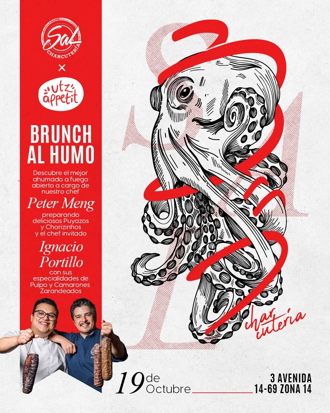 🔥 El brunch sabe mejor cuando se cocina al fuego.

D&eacute;jate sorprender con un men&uacute; excepcional, creado por los chefs Peter Meng e Ignacio Portillo. Toda una experiencia con especialidades de pulpo y camarones.

📅 Reserva la fecha: 19 de