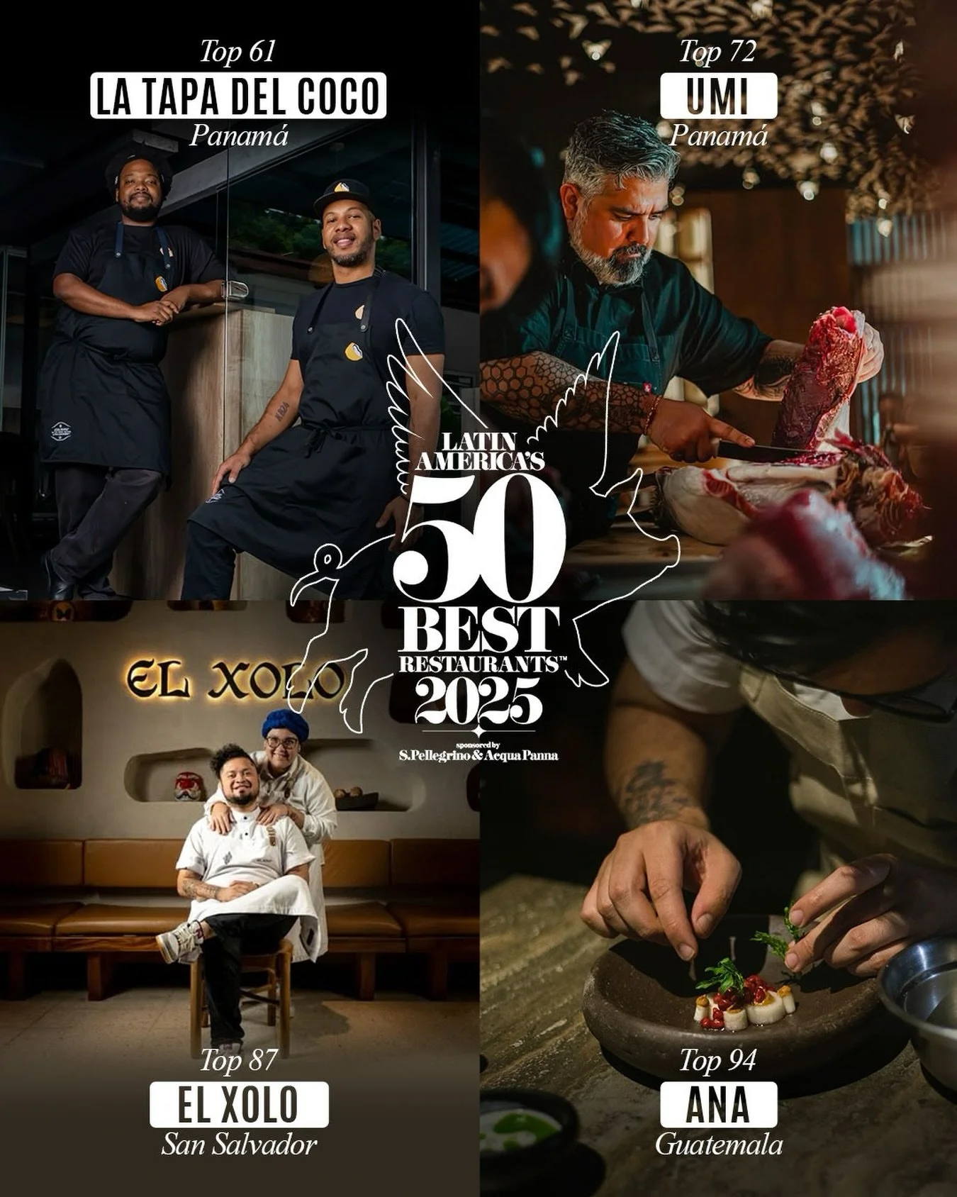 &iexcl;Estamos orgullosos!
Cuatro restaurantes que formaron parte de SALAZ&Oacute;N 2025, el encuentro gastron&oacute;mico que organizamos con tanto cari&ntilde;o, hoy brillan en la lista de Latin America&rsquo;s 50 Best Restaurants 2025.

# 61 &ndas