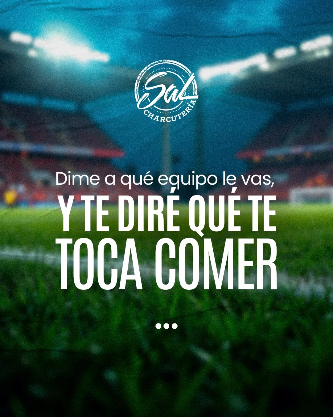 &iquest;De verdad crees que vas a ver el partido con una bolsa de chucher&iacute;as ? Por favor... a tu equipo se le apoya con inspiraci&oacute;n de verdad. Si ellos van a darlo todo en la cancha, t&uacute; dale todo a nuestros s&aacute;ndwiches cate