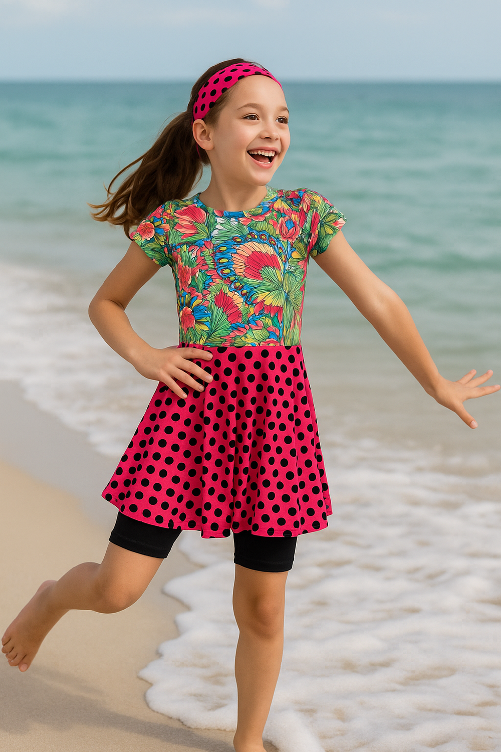 skirt swim dress Wantdo Modest Swimwear for Women and Slimming Peacock Skirted Swimdress, Black / 18W-20W main image 0