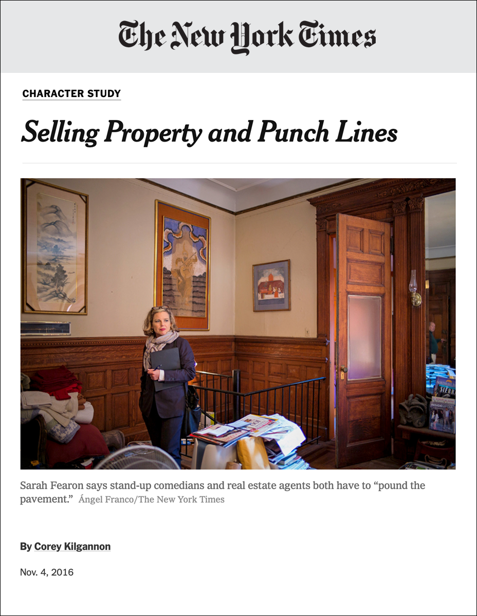 New York Times: Selling Property &amp; Punchlines