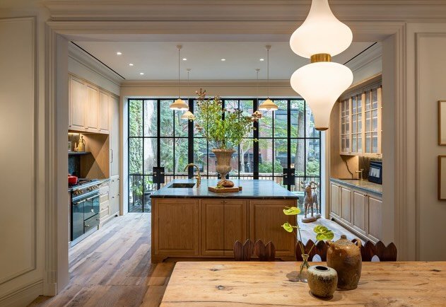 Signature was hired along with architect Studio Brandon Sanchez to restore &amp; convert this West Village townhouse to a single family home. Originally built in 1859, the 22-ft wide property was previously a multi-family residence and required signi
