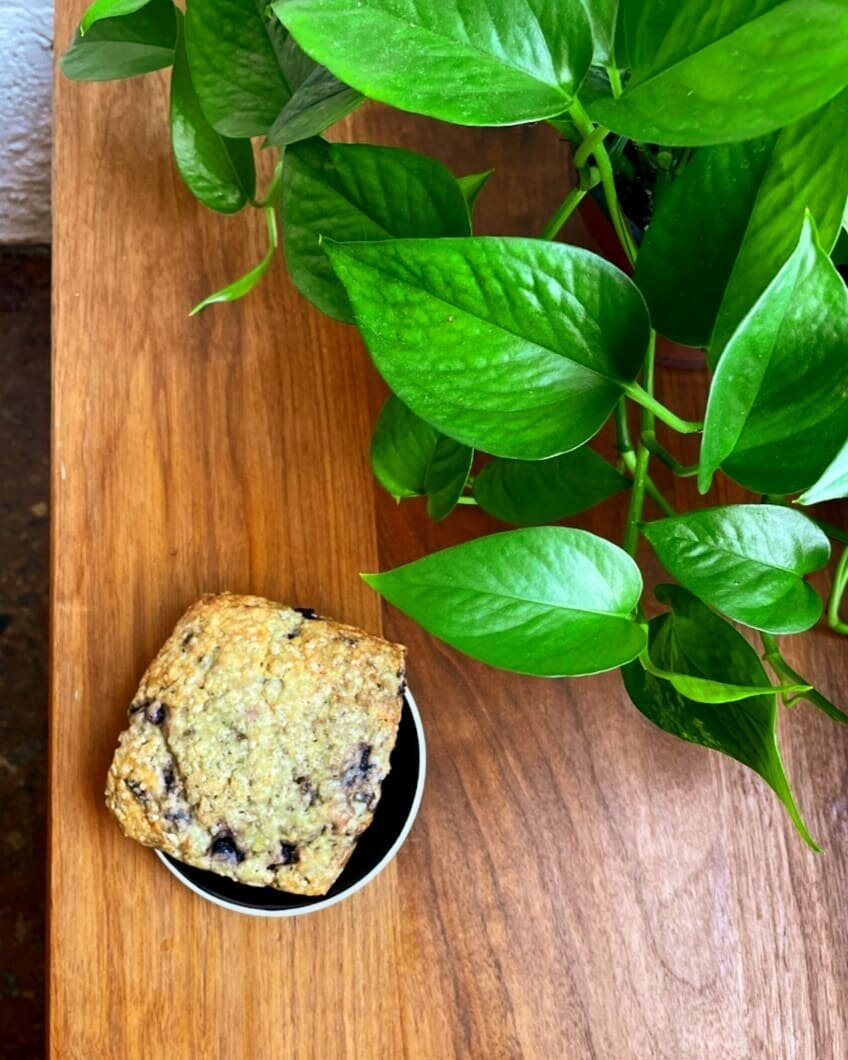 Stop by for a delicious blueberry scone from @deliedison to pair with your morning coffee, you'll be glad you did!