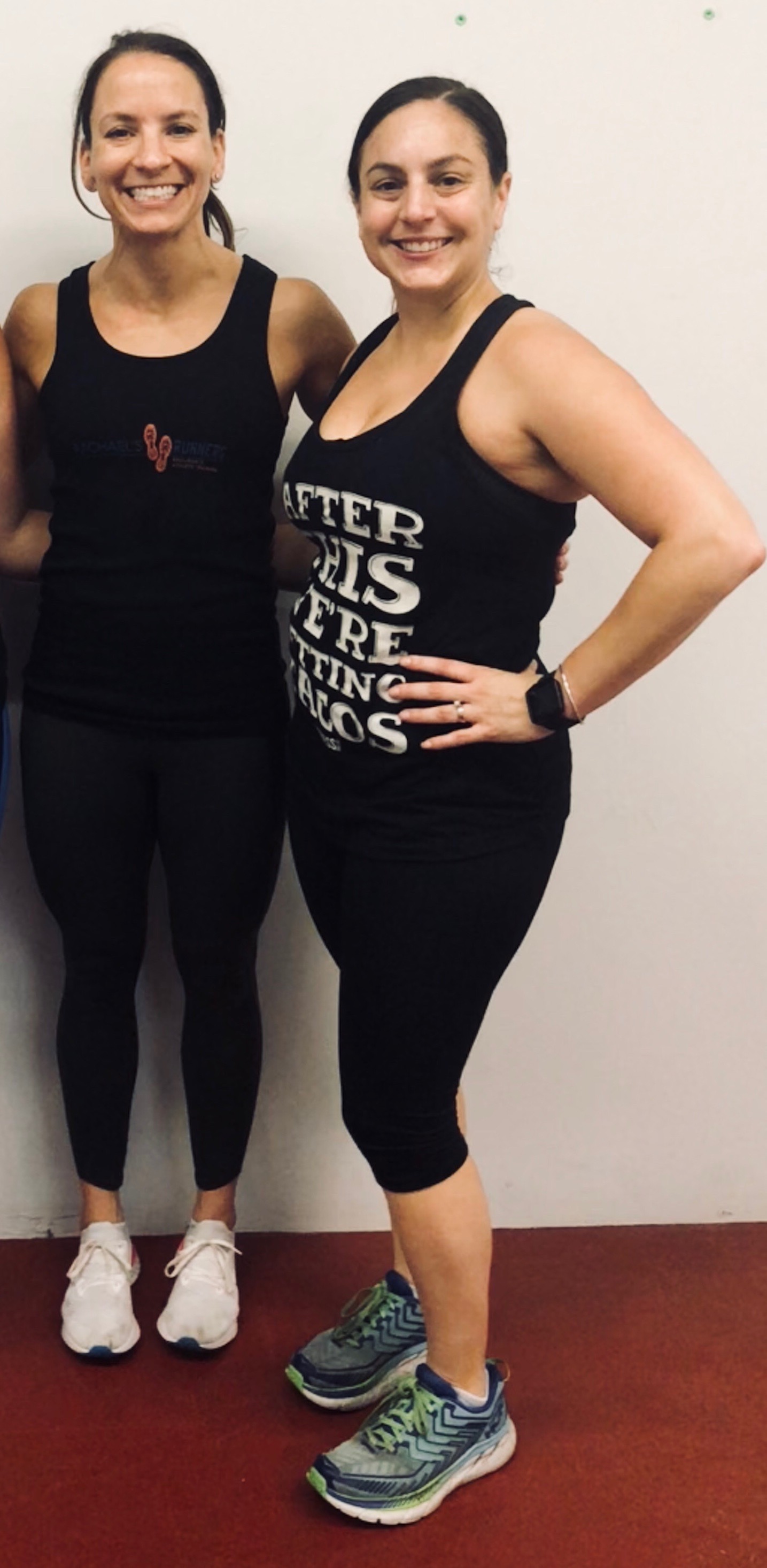 Coach Rachael and Jennifer Ciuffo at a Rachael’s Runners Run Clinic. September 2018 in Easthampton, Massachusetts.